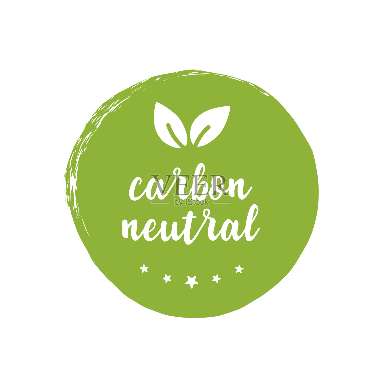 碳中和图标绿色邮票二氧化碳能源设计元素图片