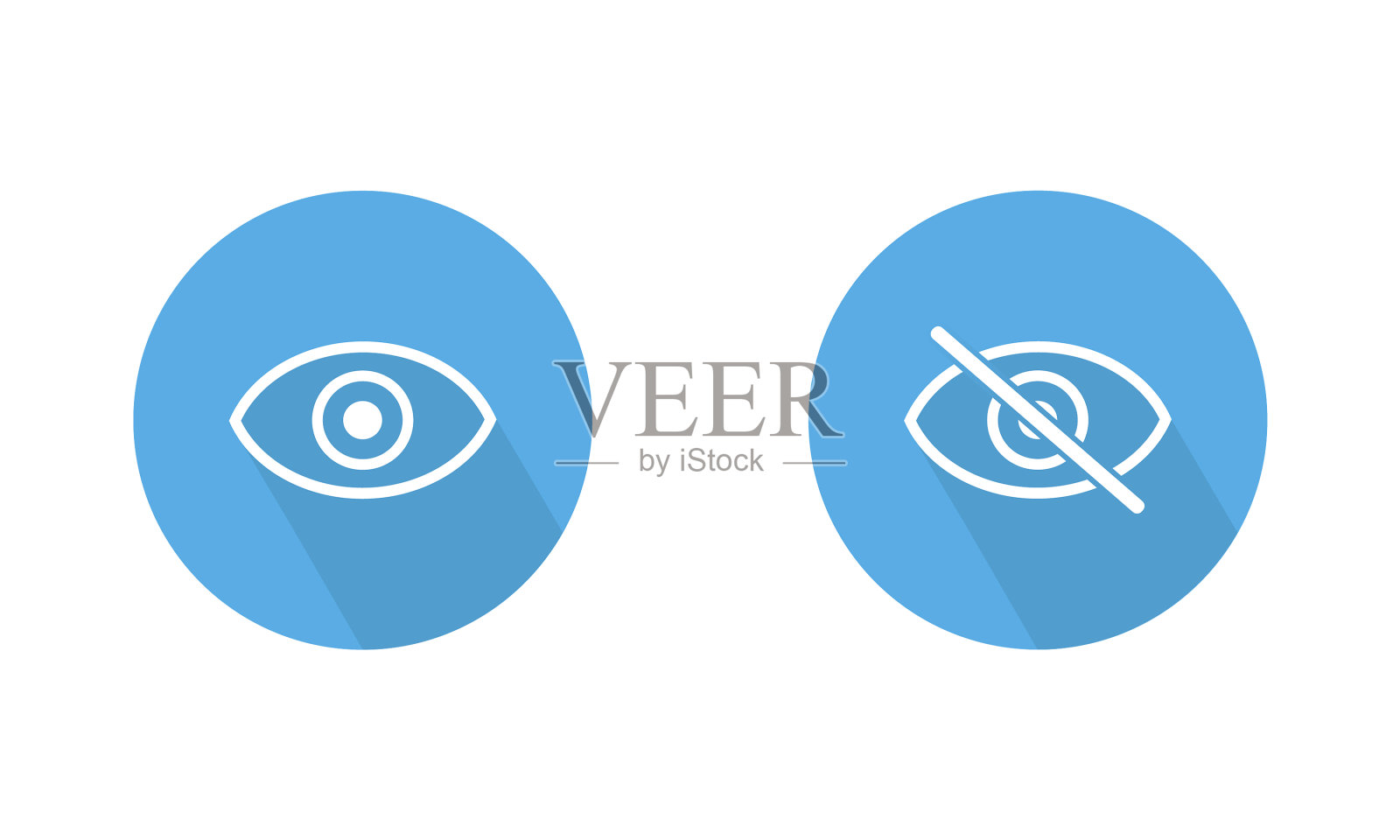 眼睛图标设置视力符号视网膜扫描眼睛图标素材