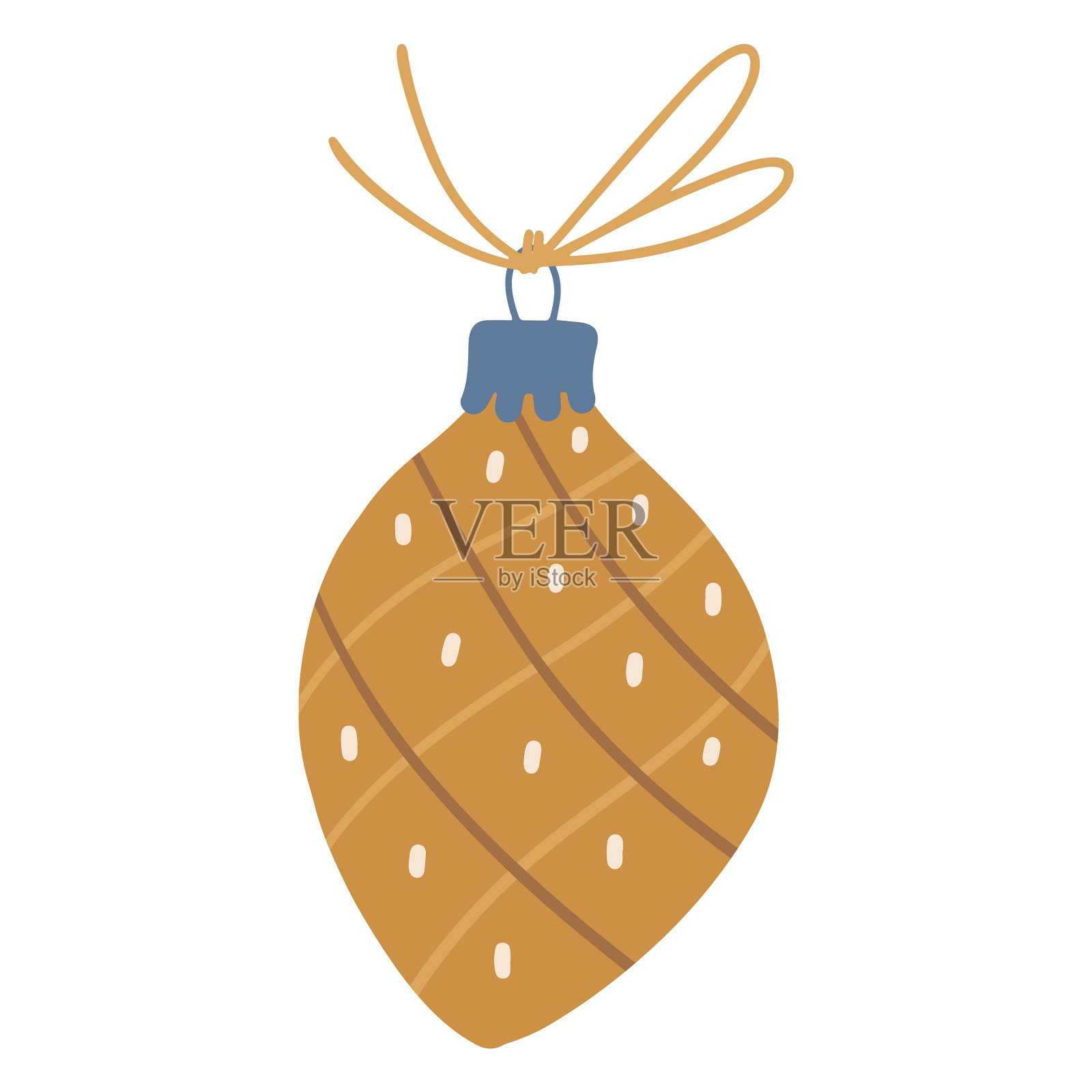 圣诞小玩意在手画涂鸦风格的圣诞节设计元素图片