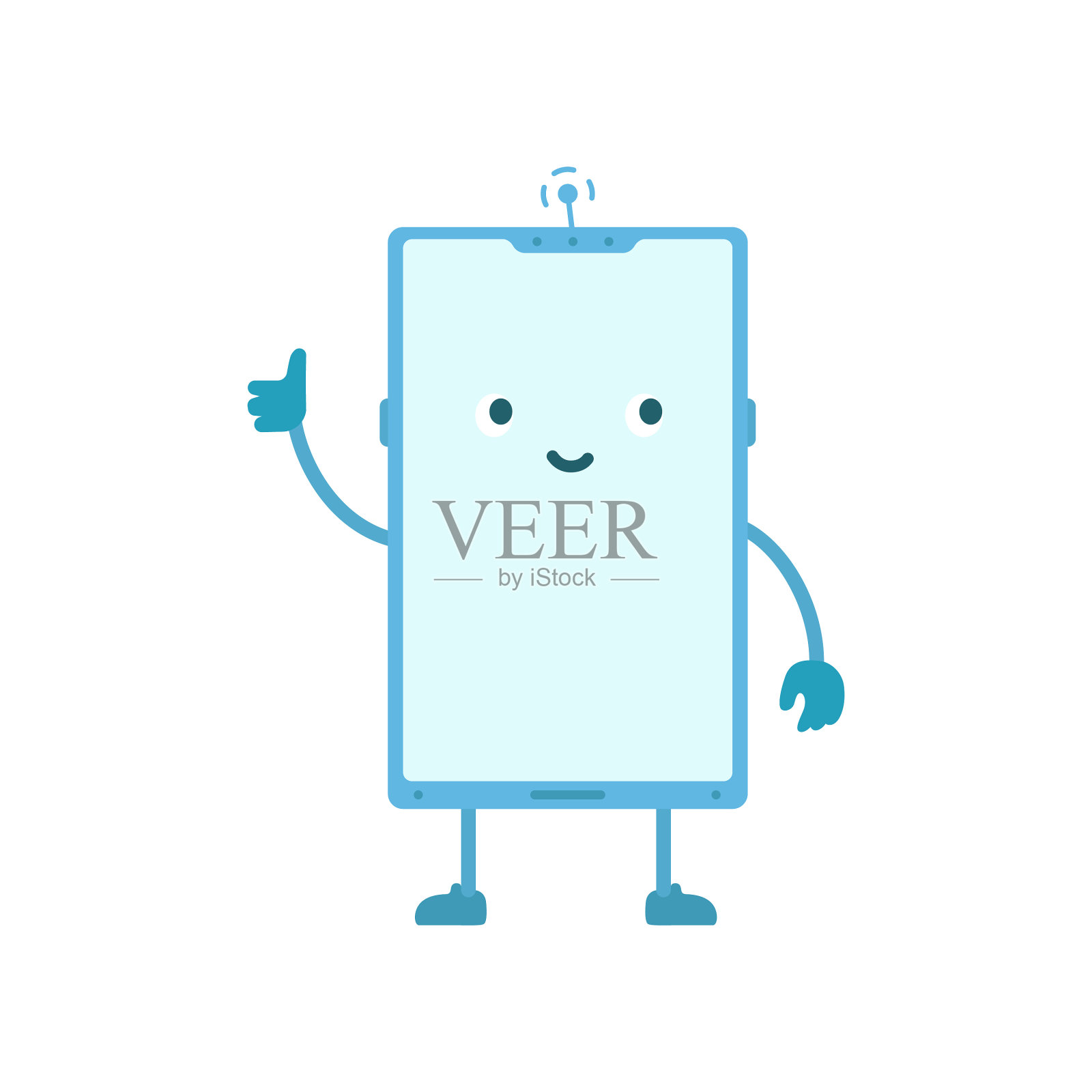 电话字符喜欢竖起大拇指设计元素图片