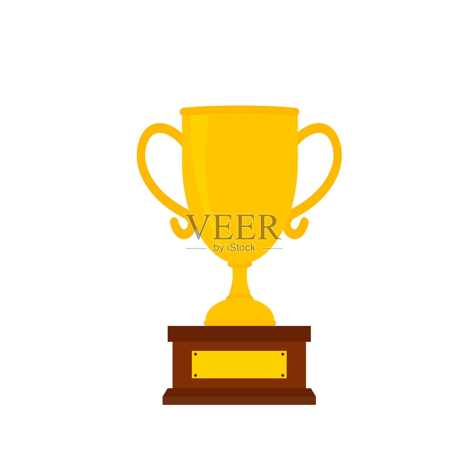 胜利奖冠军，荣誉奖杯，3D胜利奖牌，金杯，金奖插画图片素材