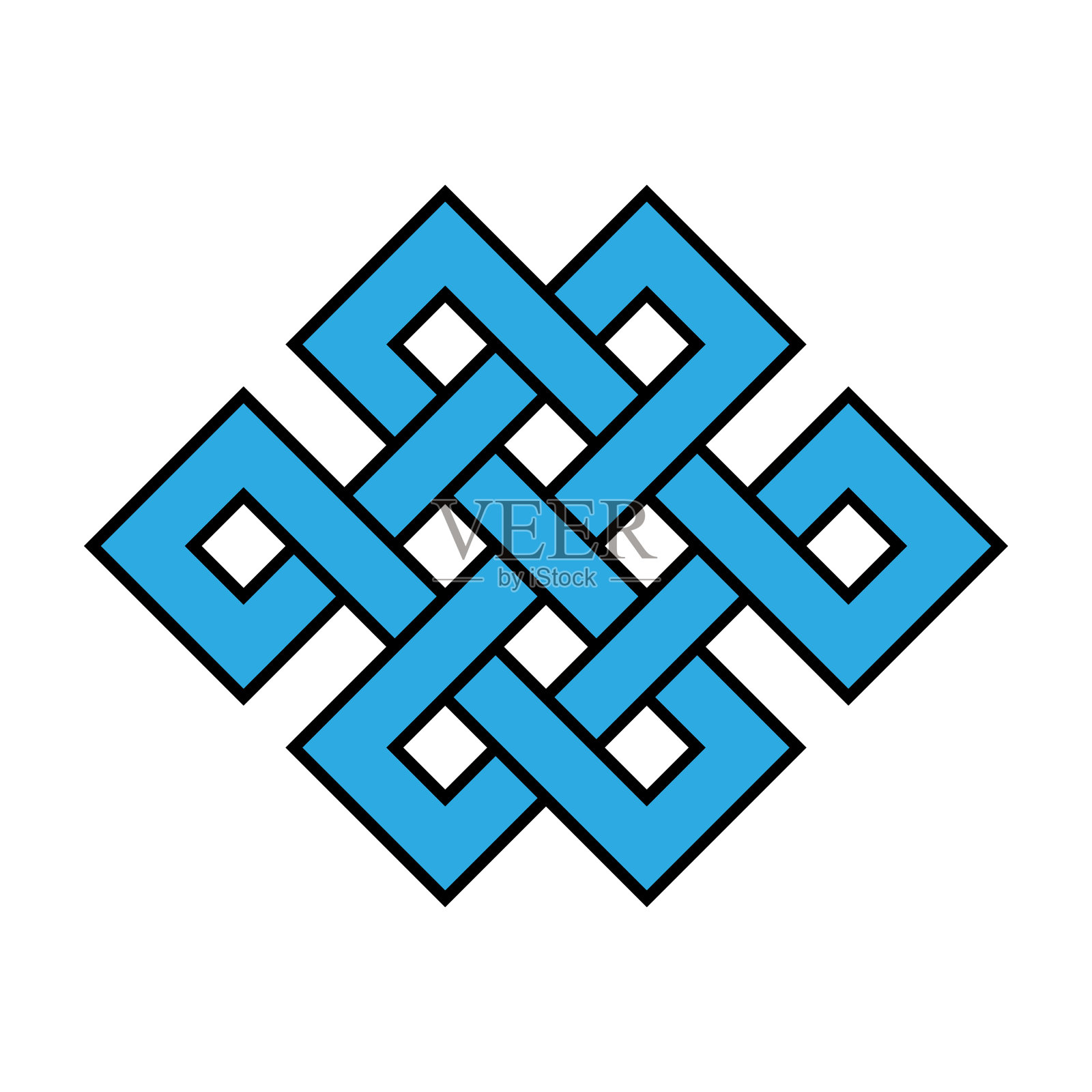 无尽的结-黑色的象征插画图片素材