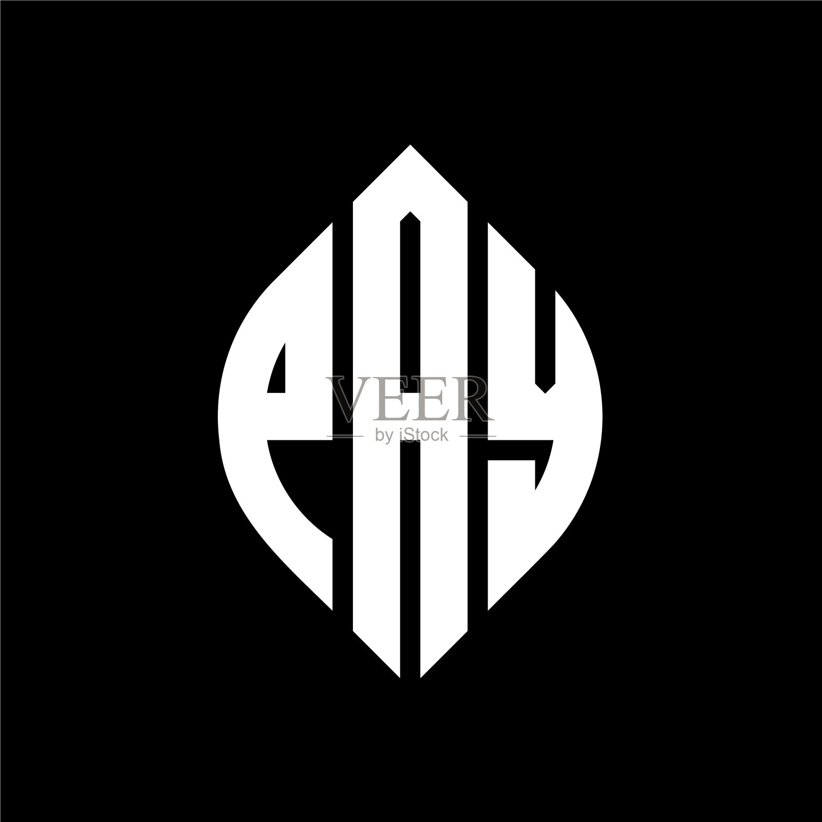 付圆字母标志设计用圆和插画图片素材