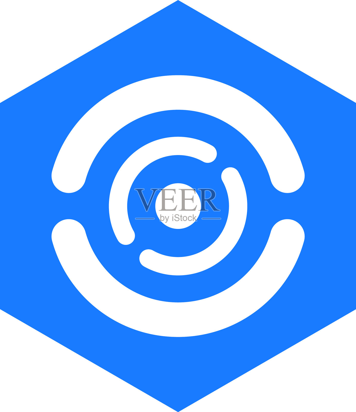 抽象几何图标与十字线一样插画图片素材