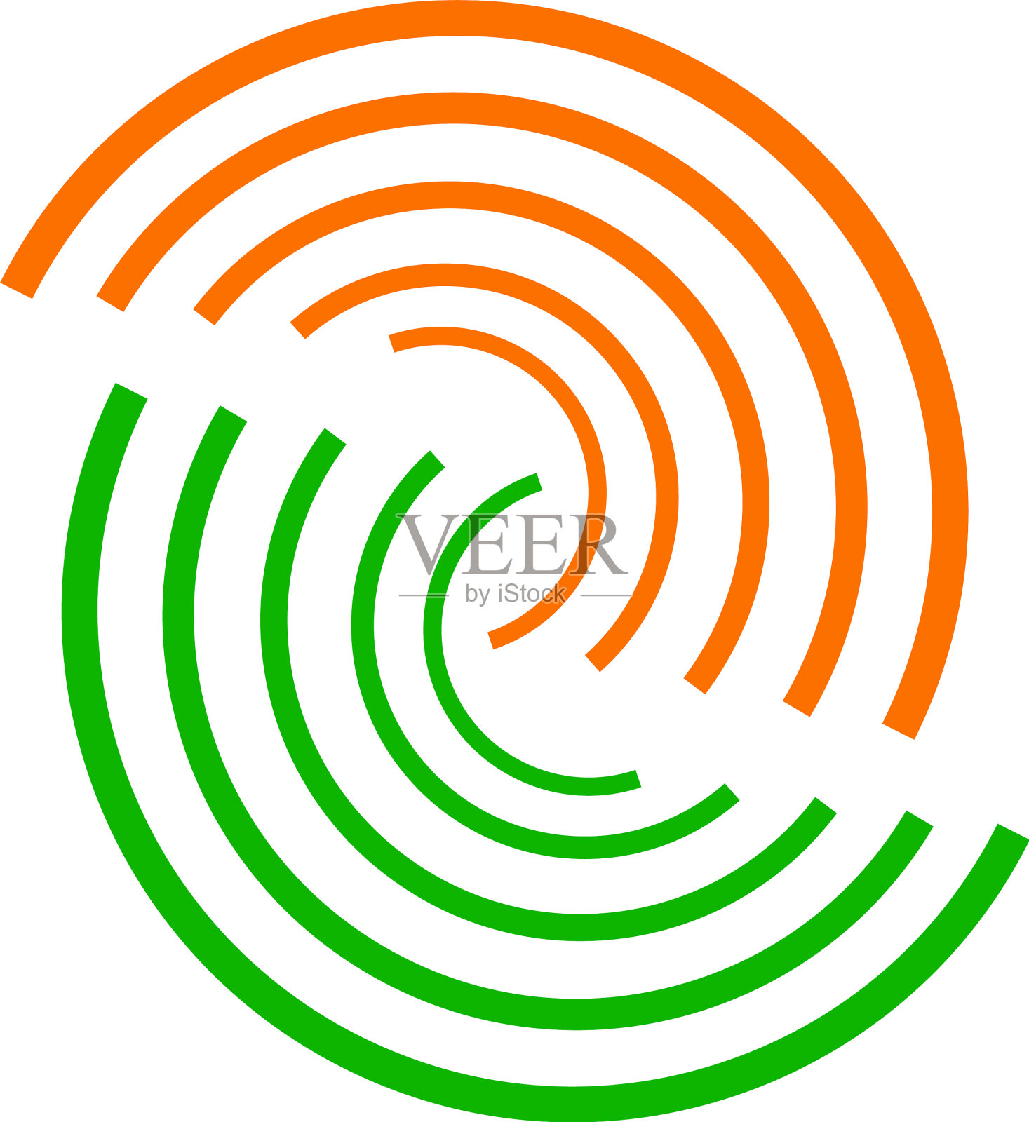 抽象几何图标与十字线一样插画图片素材