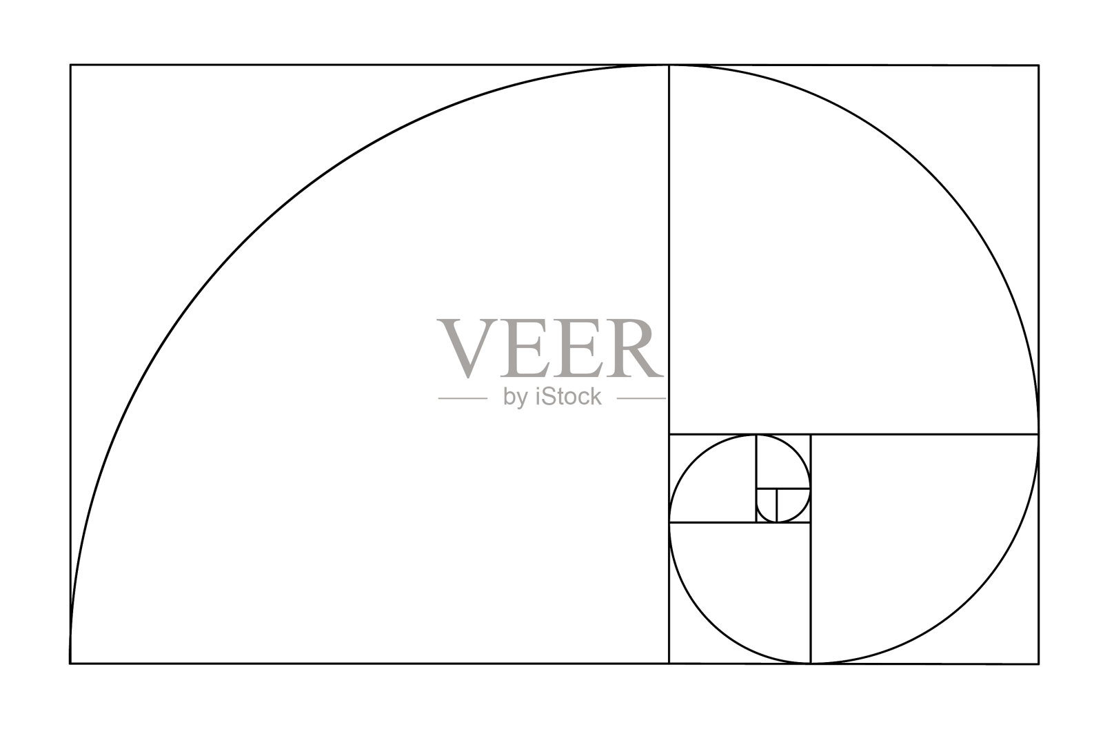 黄金关系模板黄金螺旋设计元素图片