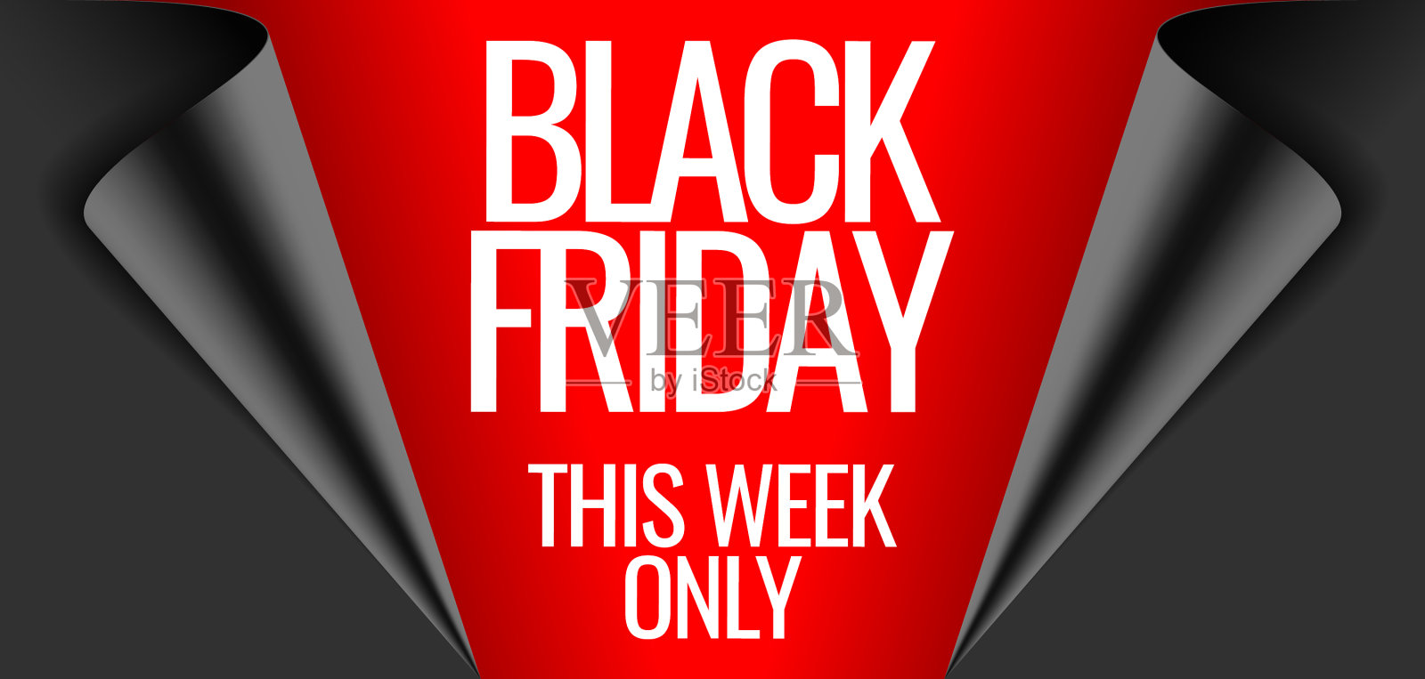 黑色星期五和网络星期一的促销横幅设计元素图片