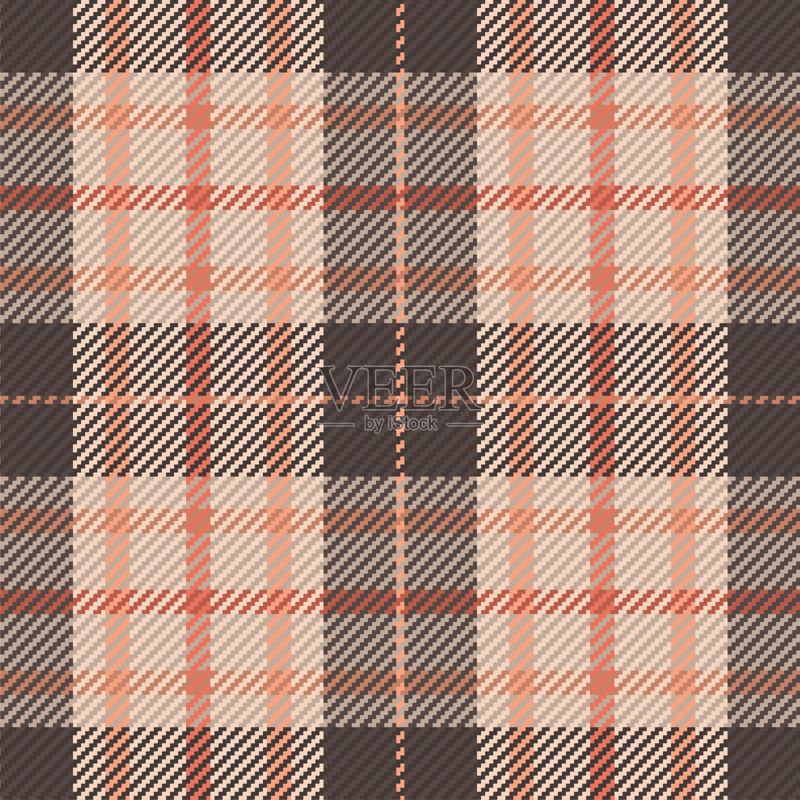 无缝图案的苏格兰格子插画图片素材