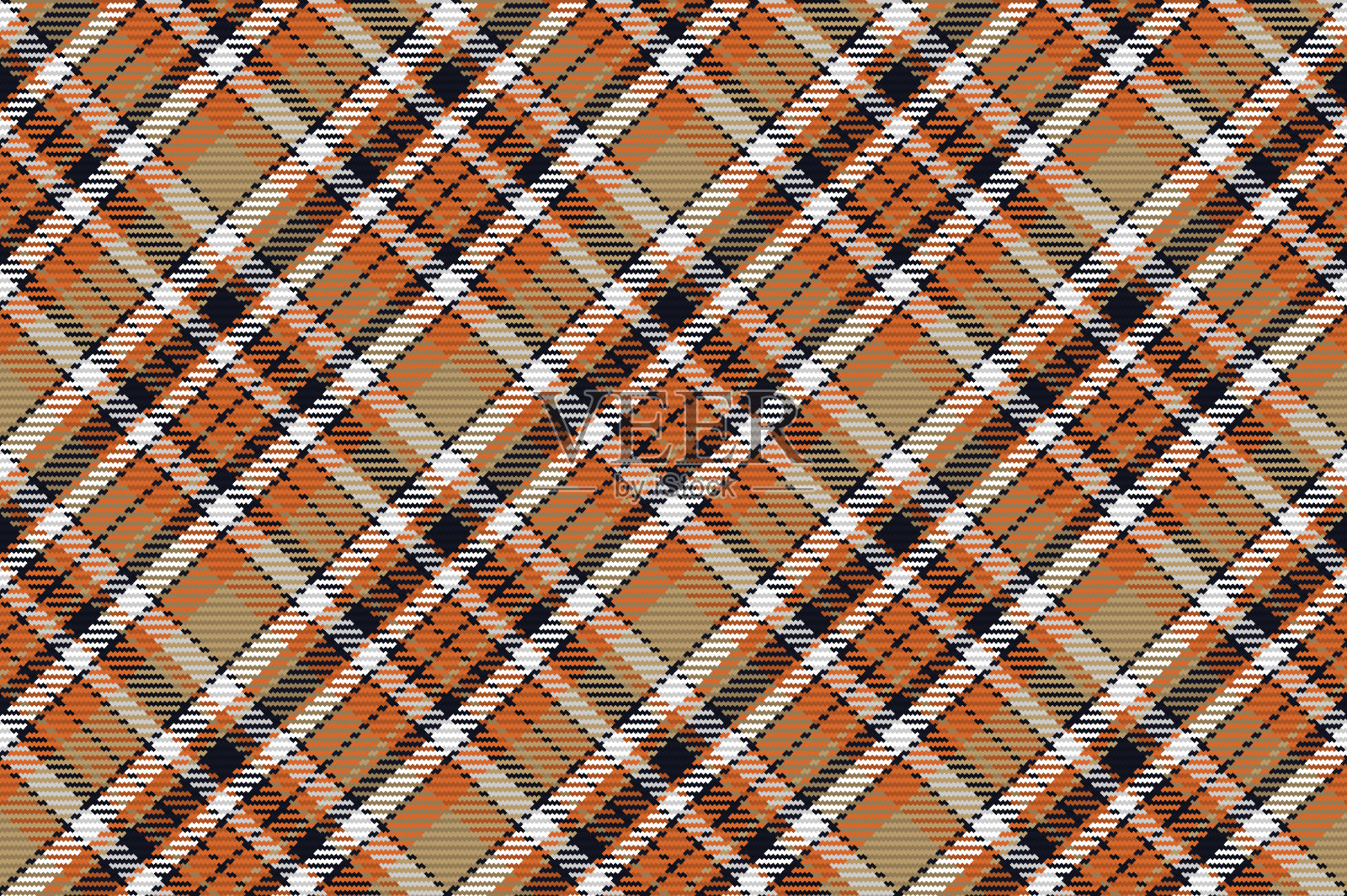 无缝图案的苏格兰格子插画图片素材