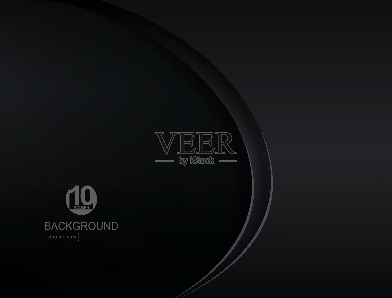 黑色美妙的背景与梯度曲线插画图片素材