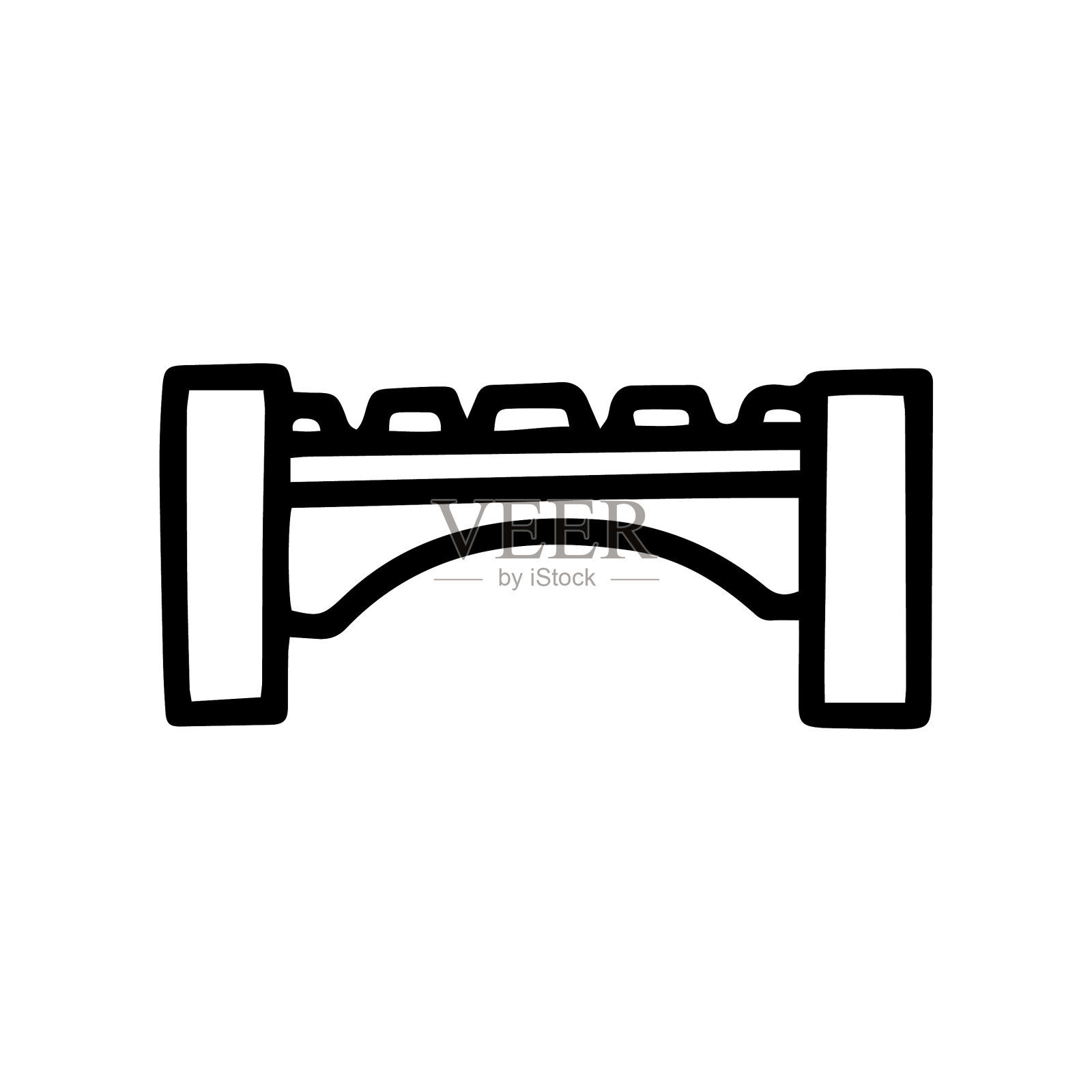 桑拿板凳线涂鸦简单图标图标素材