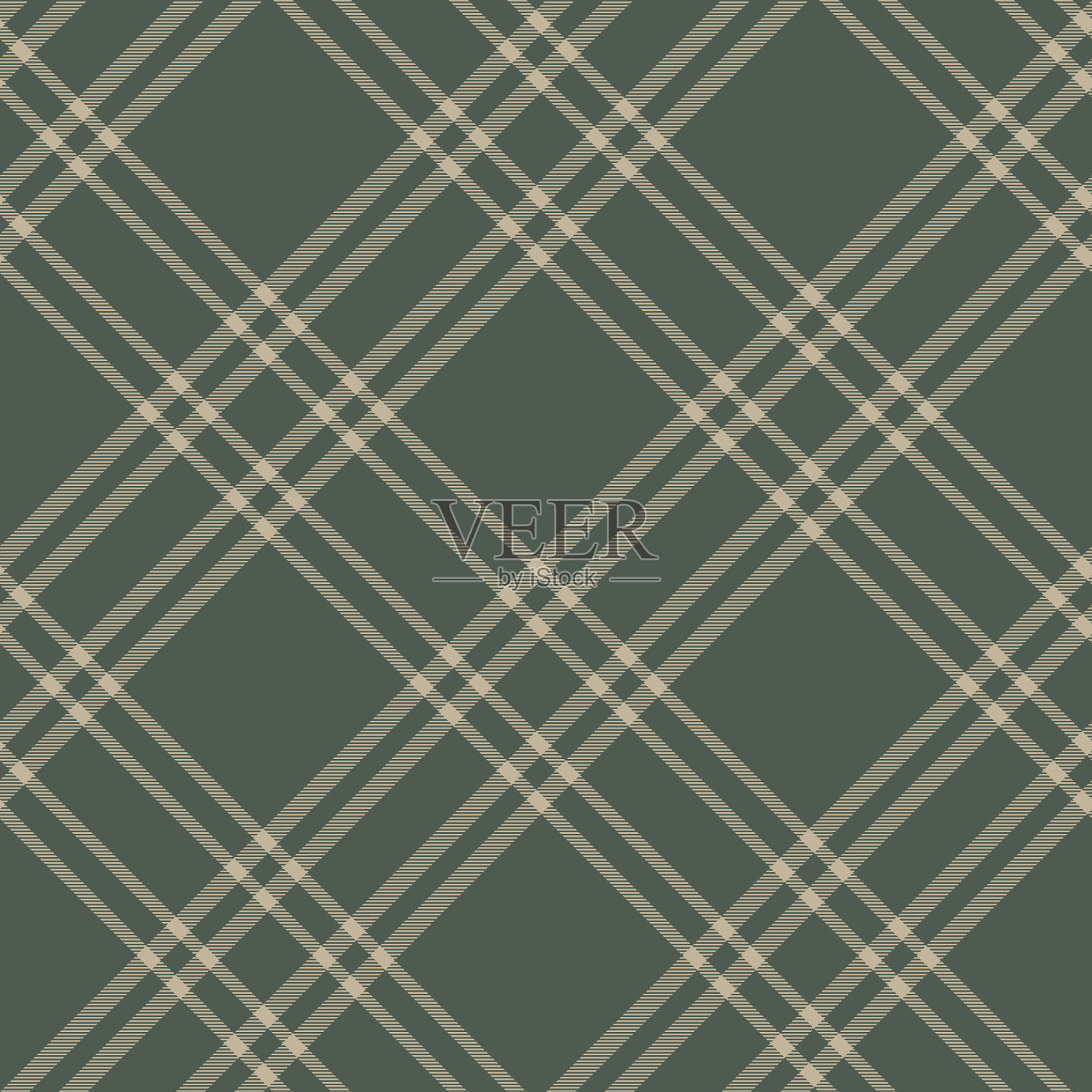 绿色斜纹格纹无缝插画图片素材