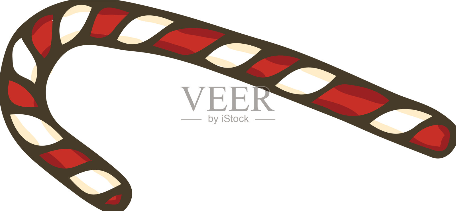 圣诞拐杖糖设计元素图片