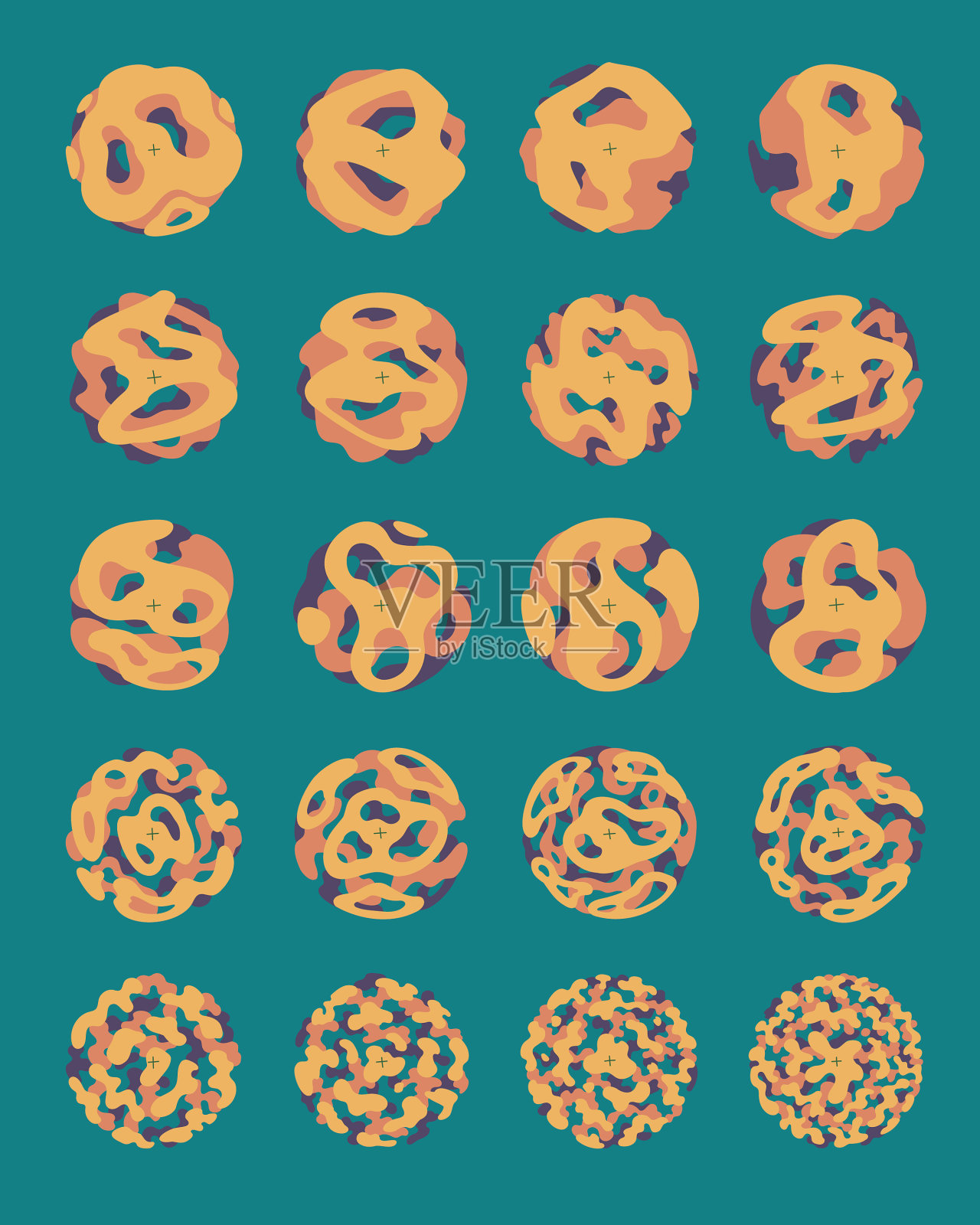 手绘抽象横幅插画图片素材