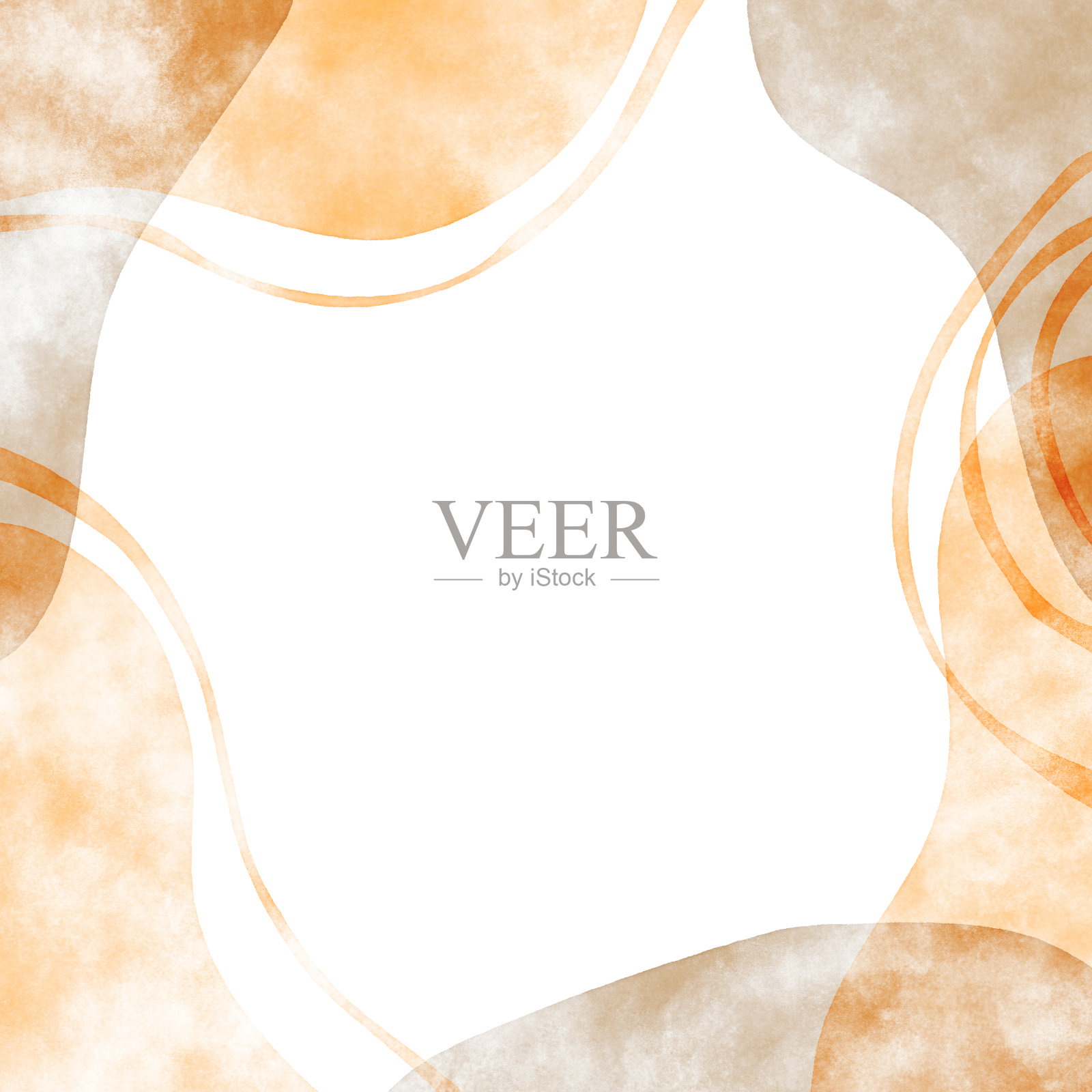 抽象的设计框架，水彩纹理插画图片素材