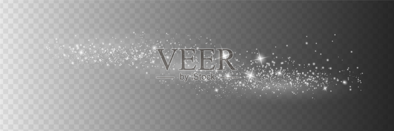 尘埃火花和金星闪耀着插画图片素材