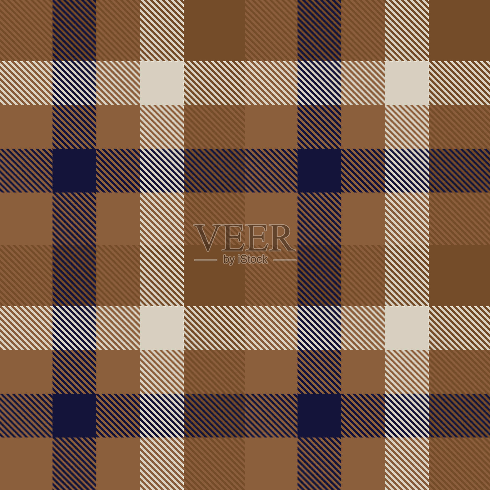 棕色棕褐色格子纹理无缝图案插画图片素材