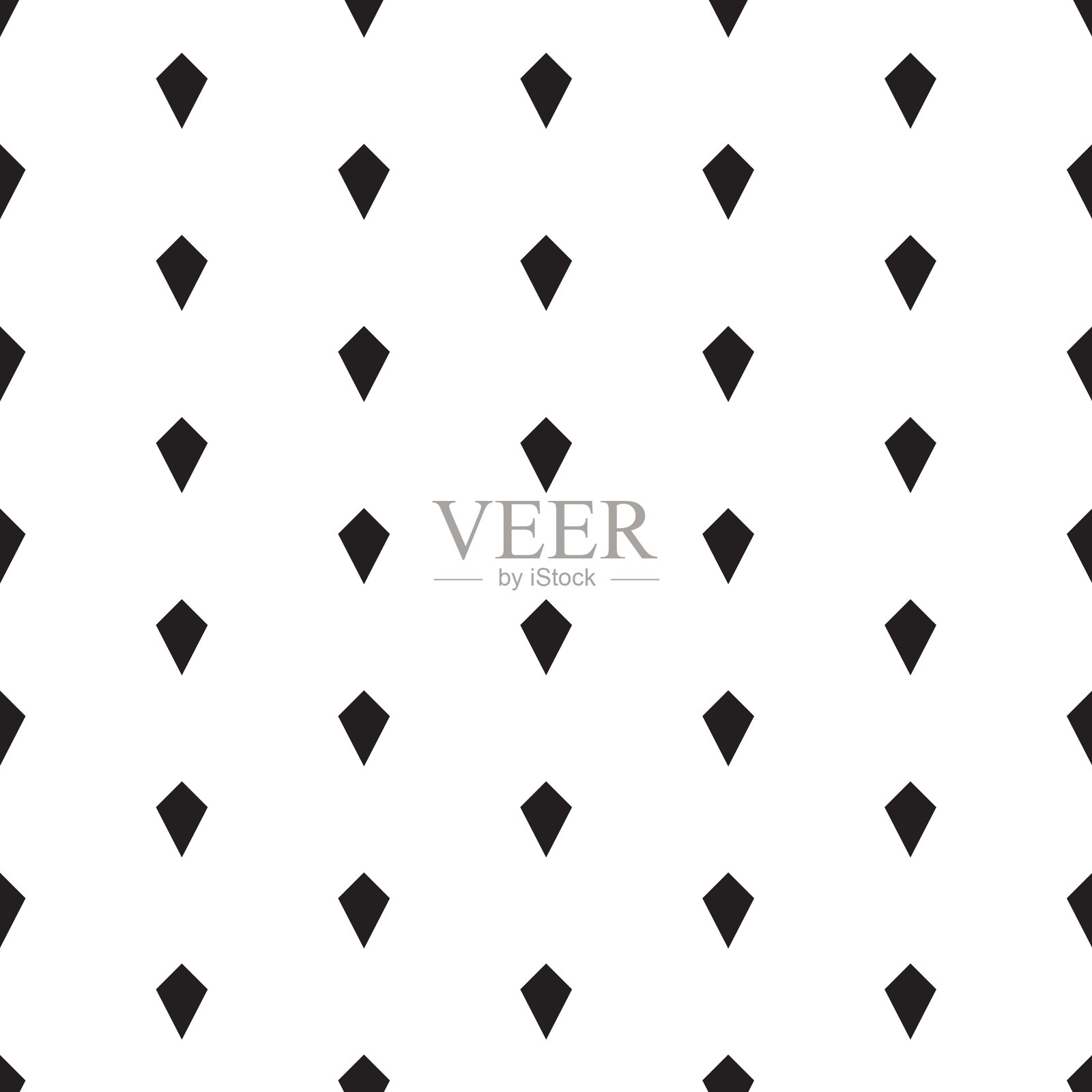 风筝形状图案无缝涂鸦黑色和插画图片素材