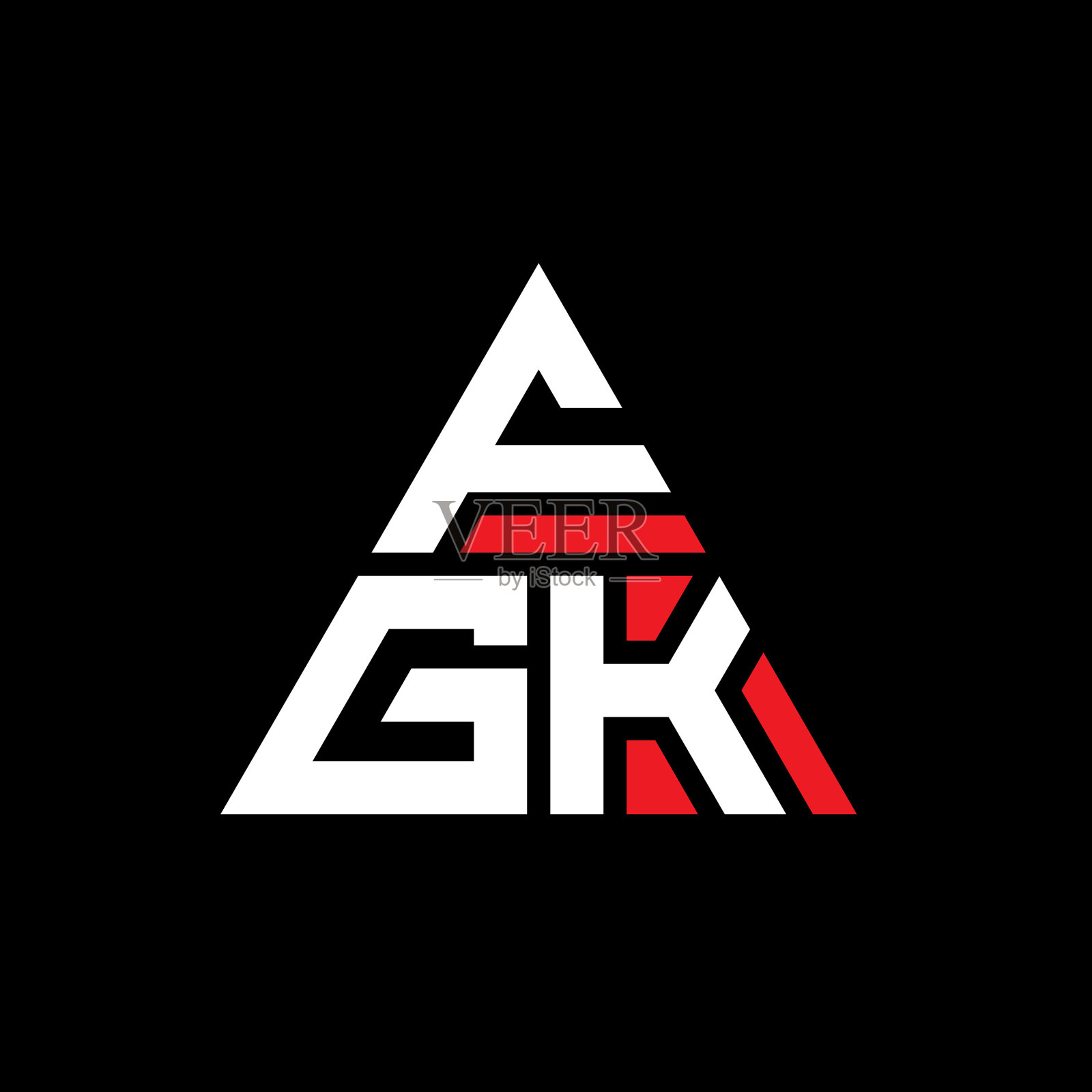 FGK三角形字母标志设计用三角形插画图片素材