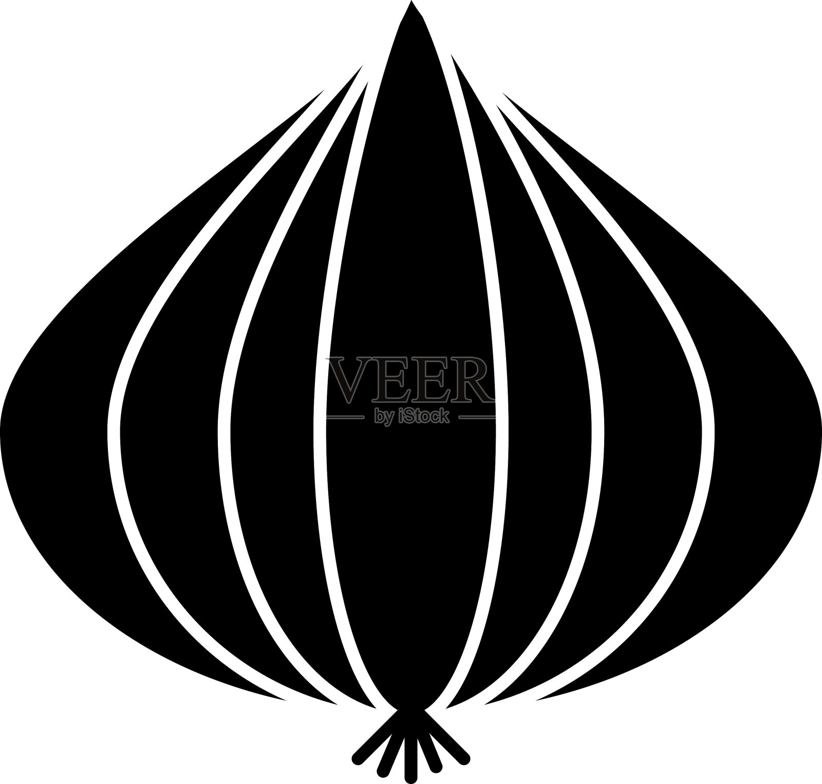 洋葱字形图标蔬菜插画图片素材