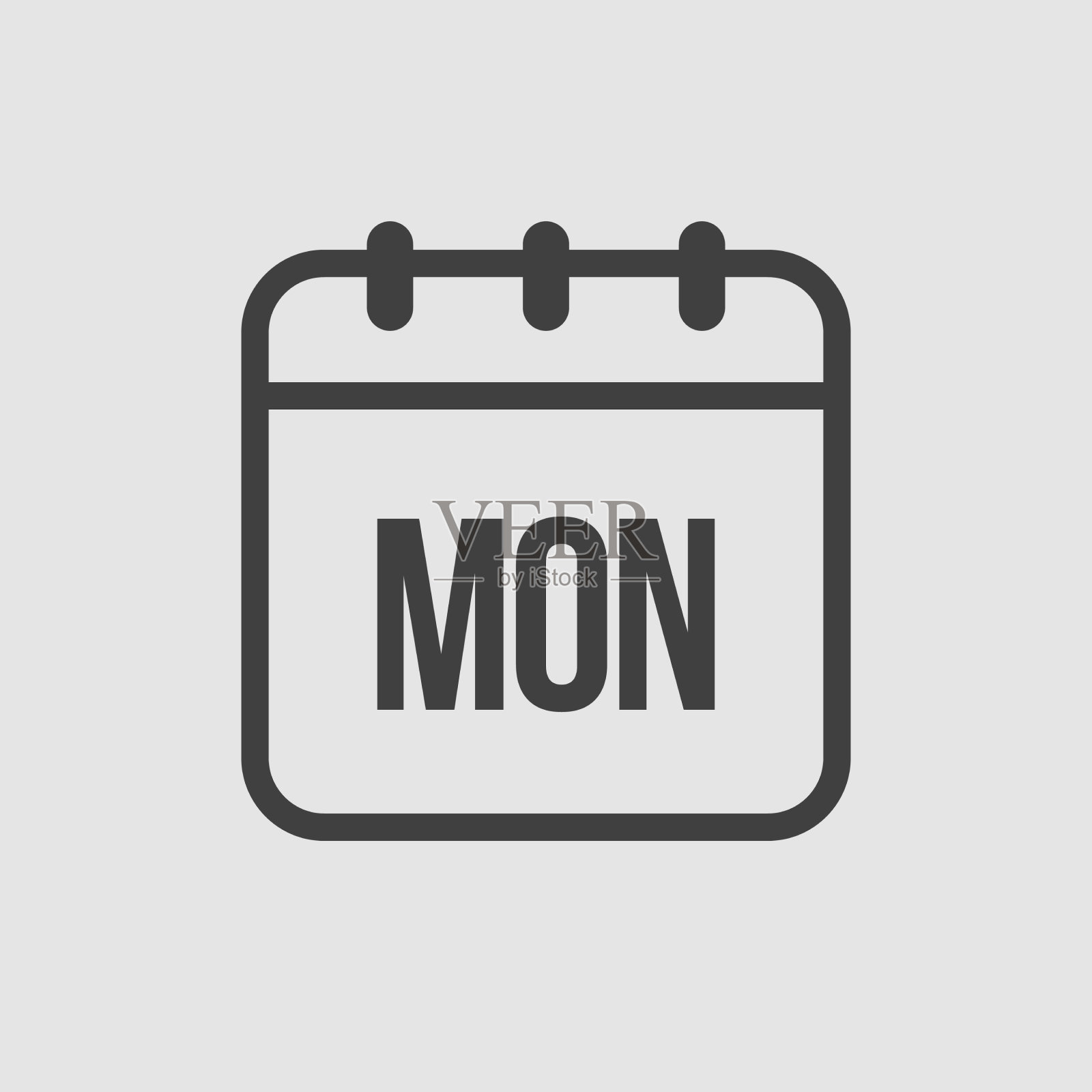 模板图标页面日历星期一天星期一插画图片素材