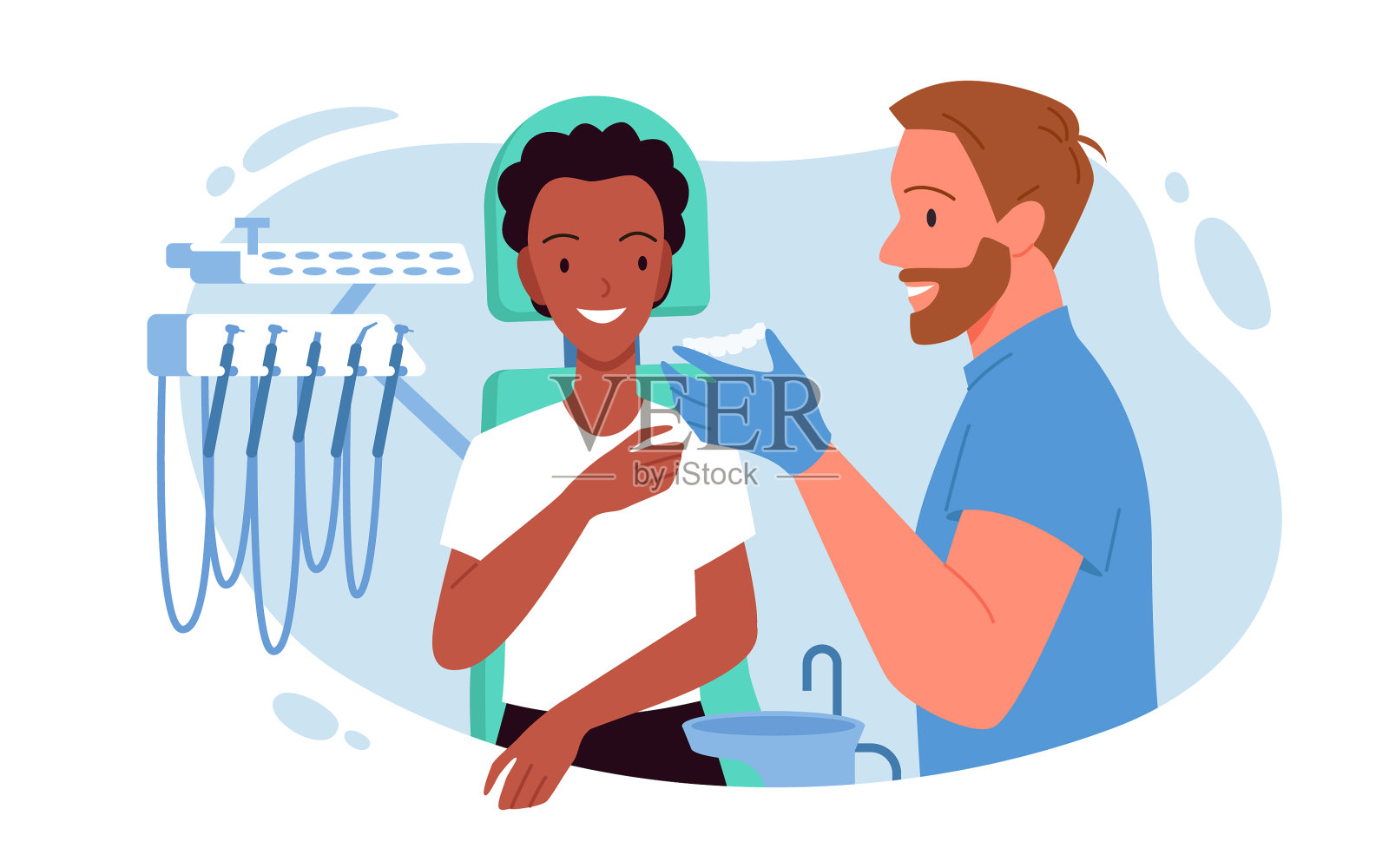 牙科正畸治疗的临床医生设计元素图片