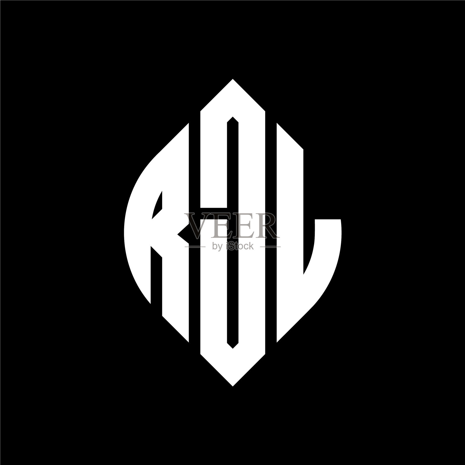 RJL圆形字母标志设计用圆形和插画图片素材