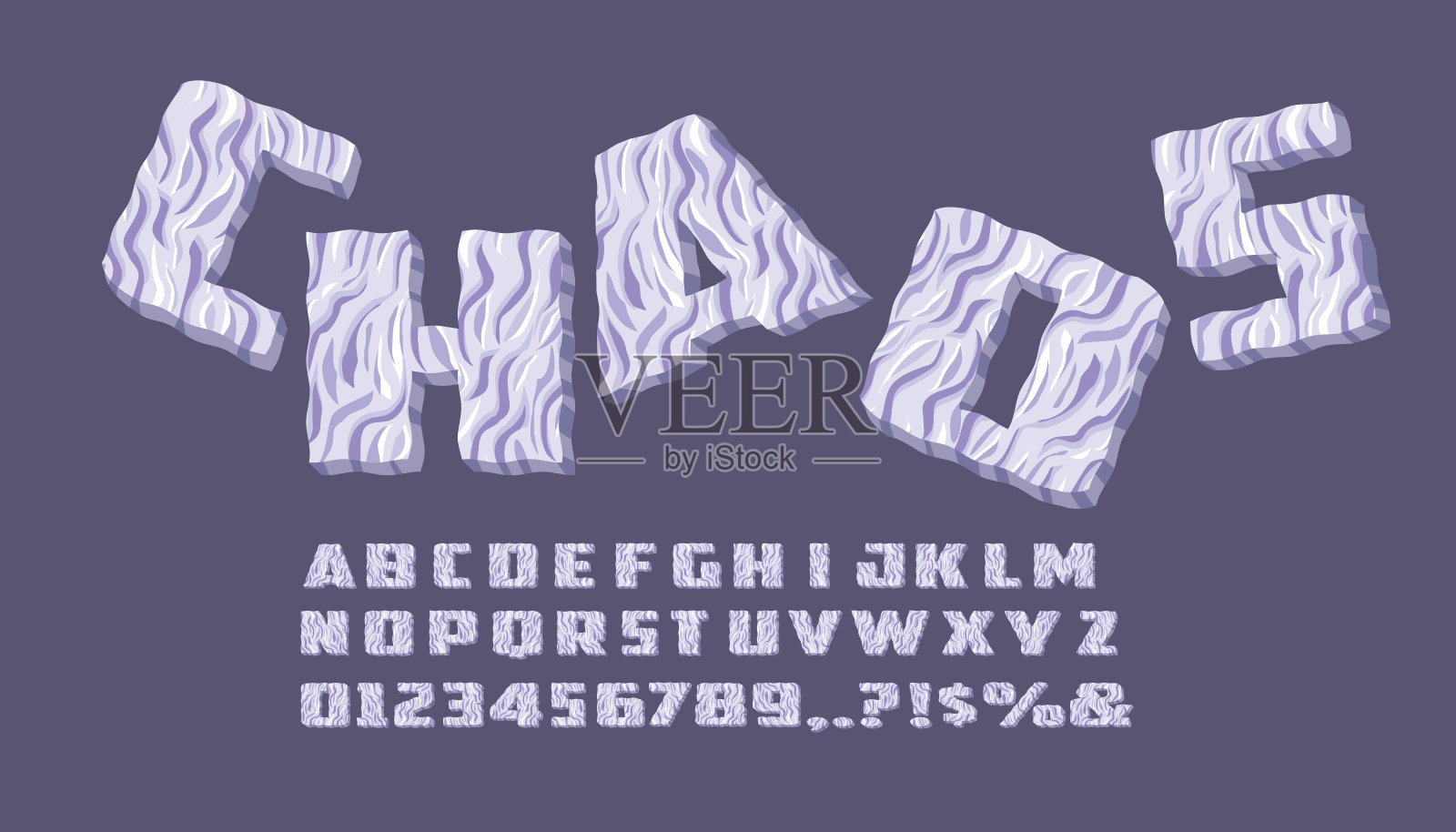 字母表是一组以不规则线条形式出现的符号。插画图片素材