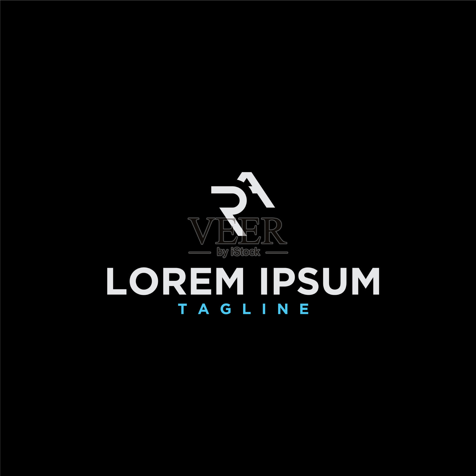 Ra字母标志设计灵感插画图片素材