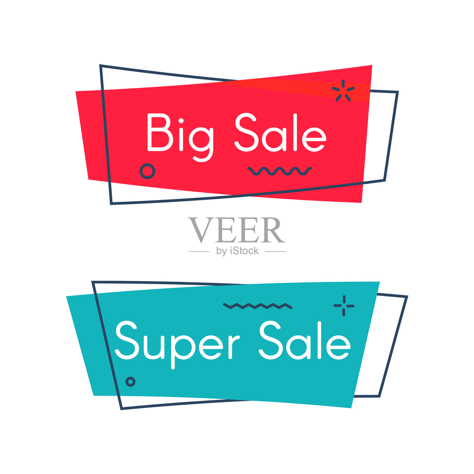 复古几何横幅复古推广设计设计元素图片