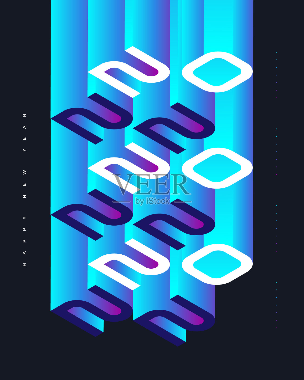 新年快乐，2022年3d风格海报设计插画图片素材