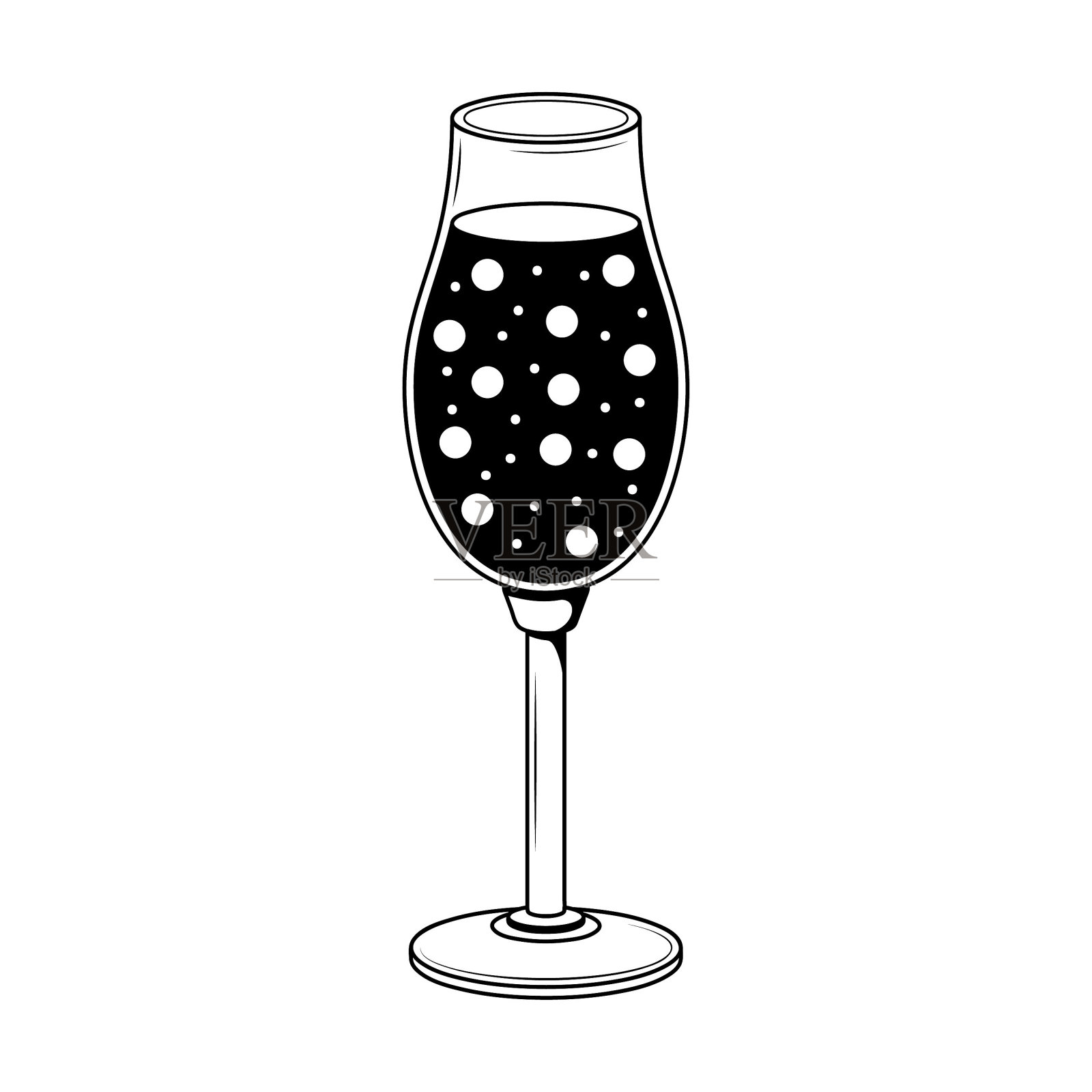 抽象涂鸦元素手绘饮料饮料鸡尾酒酒精素描矢量设计风格的背景插图为餐厅咖啡馆插图图标设计元素图片