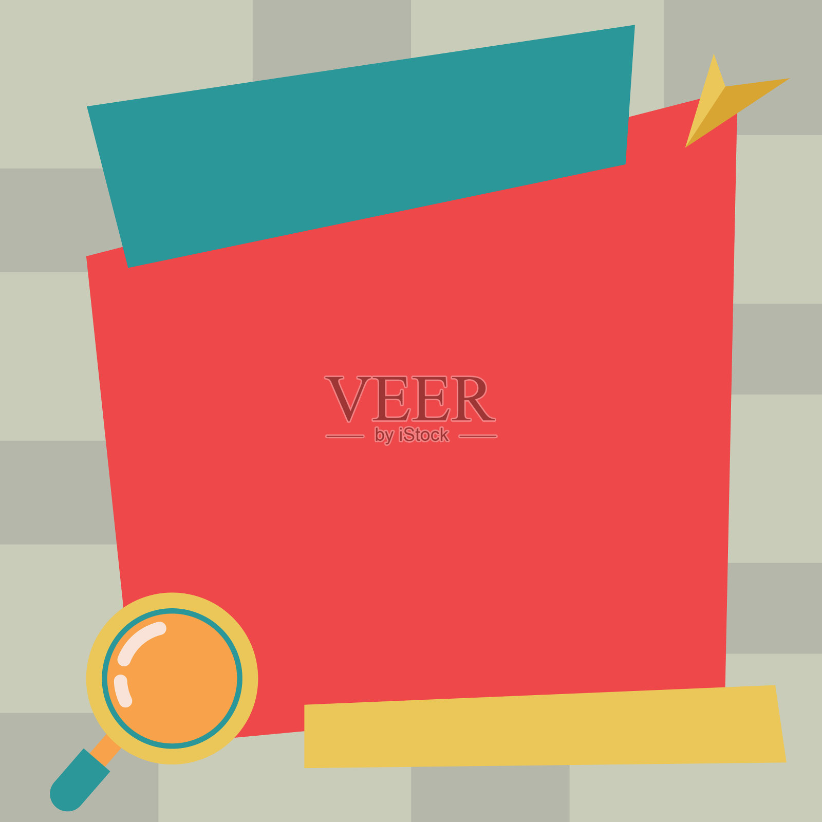 放大镜绘图搜索新隐藏插画图片素材