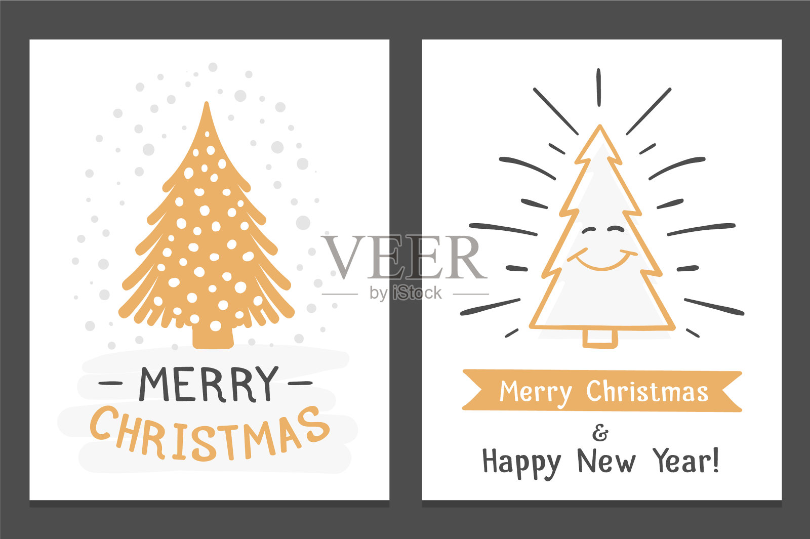 圣诞卡片插画图片素材