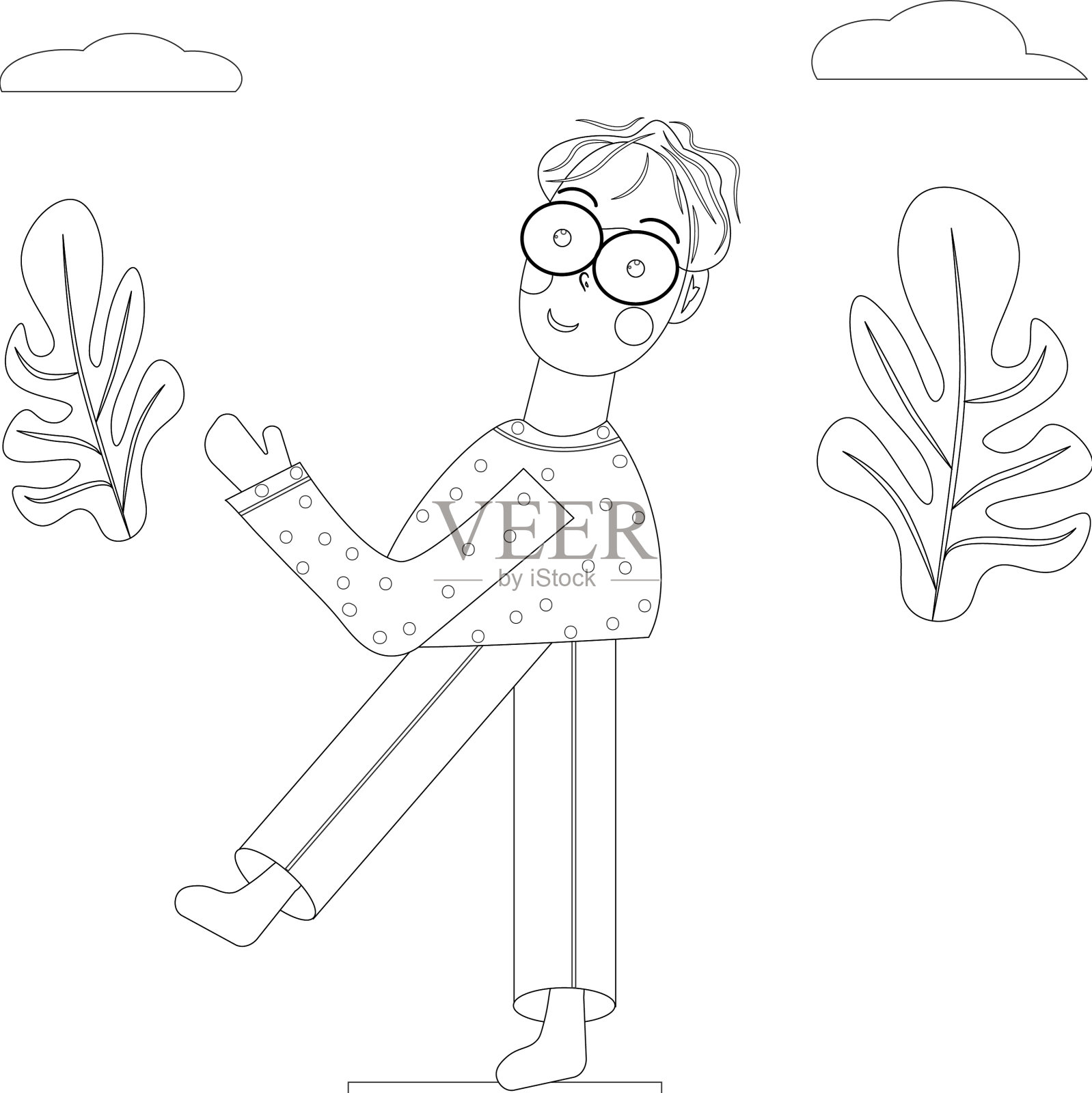 字符插画图片素材