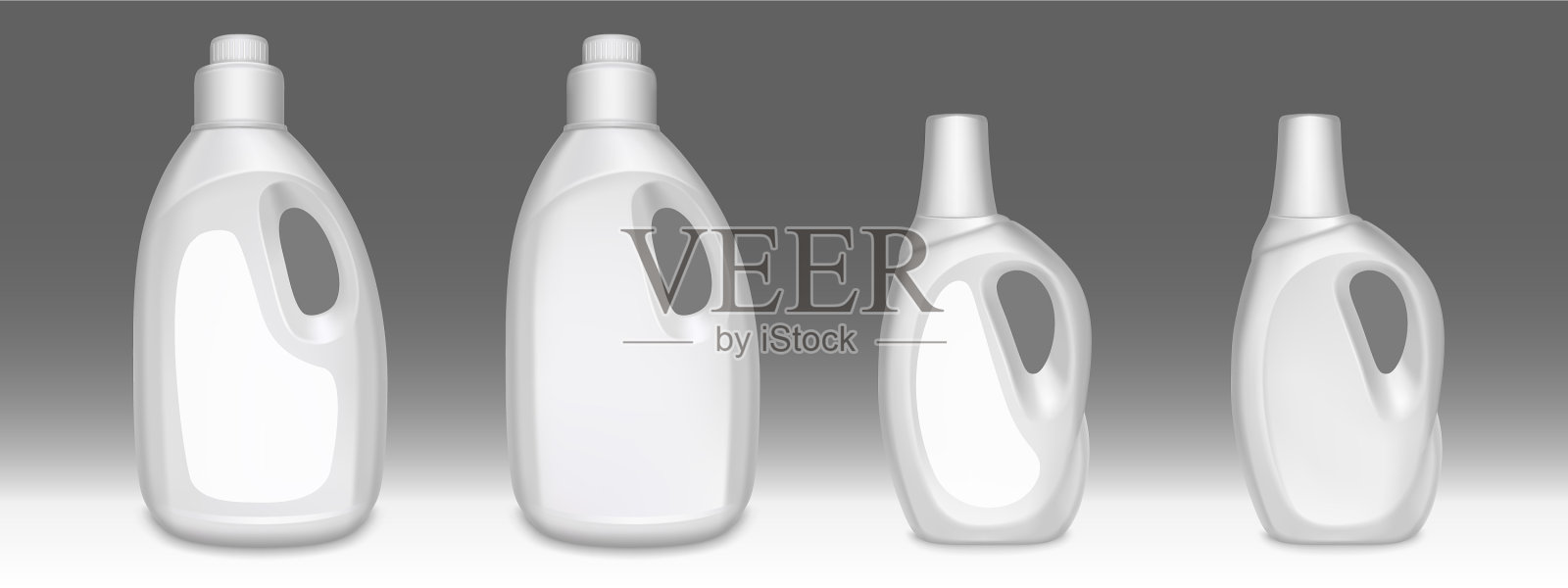 家用化学品瓶洗衣液管集插画图片素材