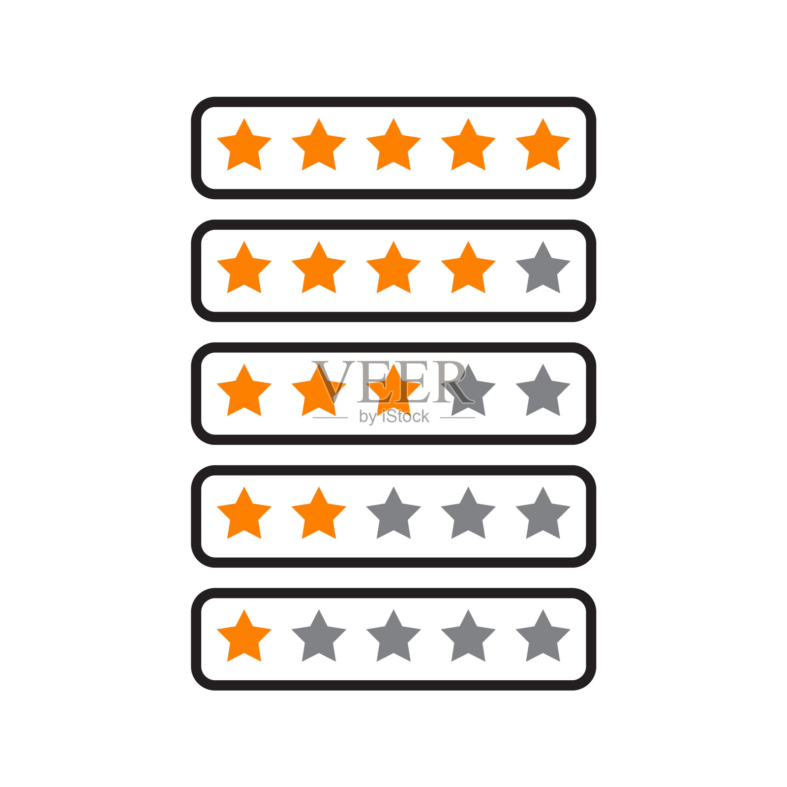 评分星级用户表率图标标志设计插画图片素材