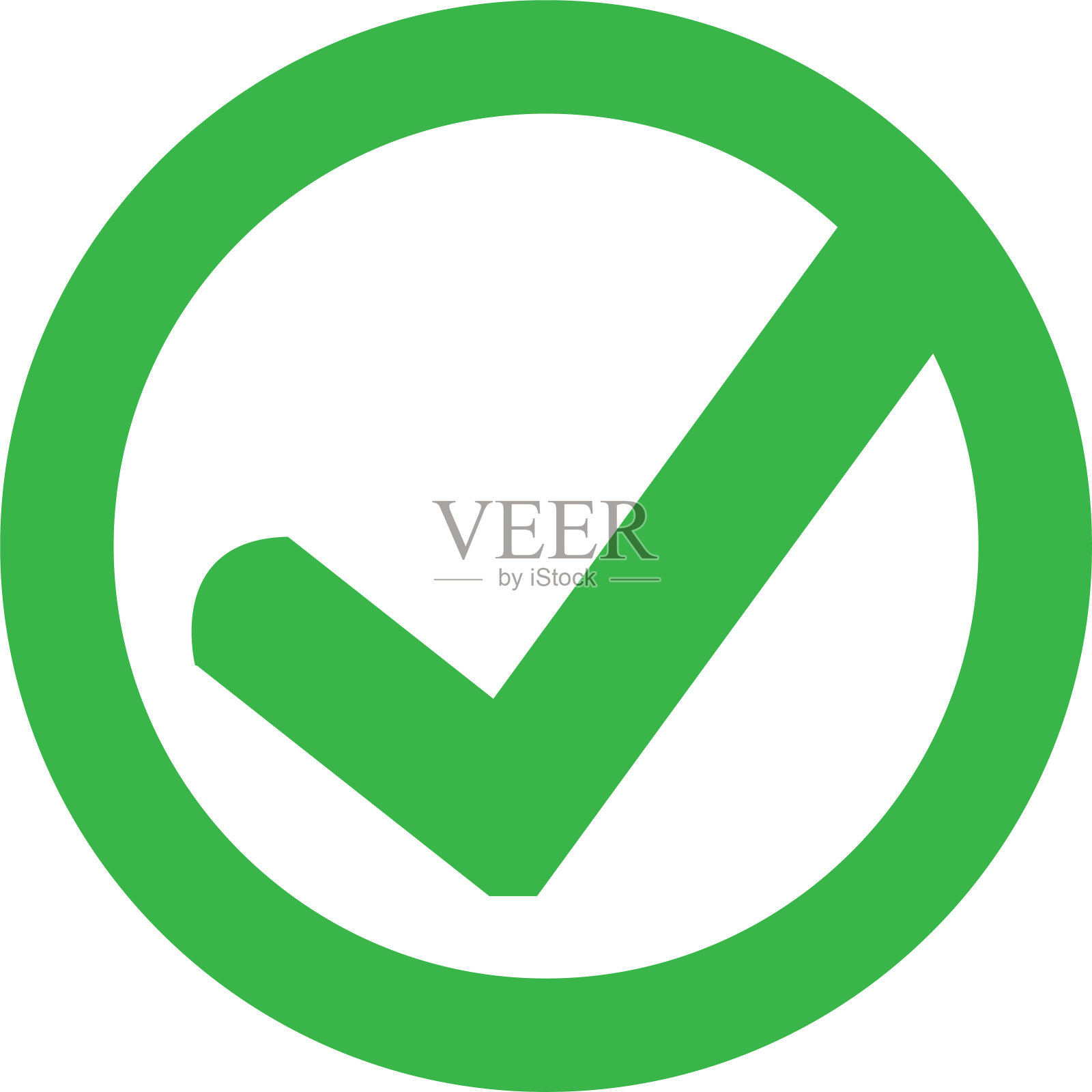 勾选标记图标符号设计插画图片素材