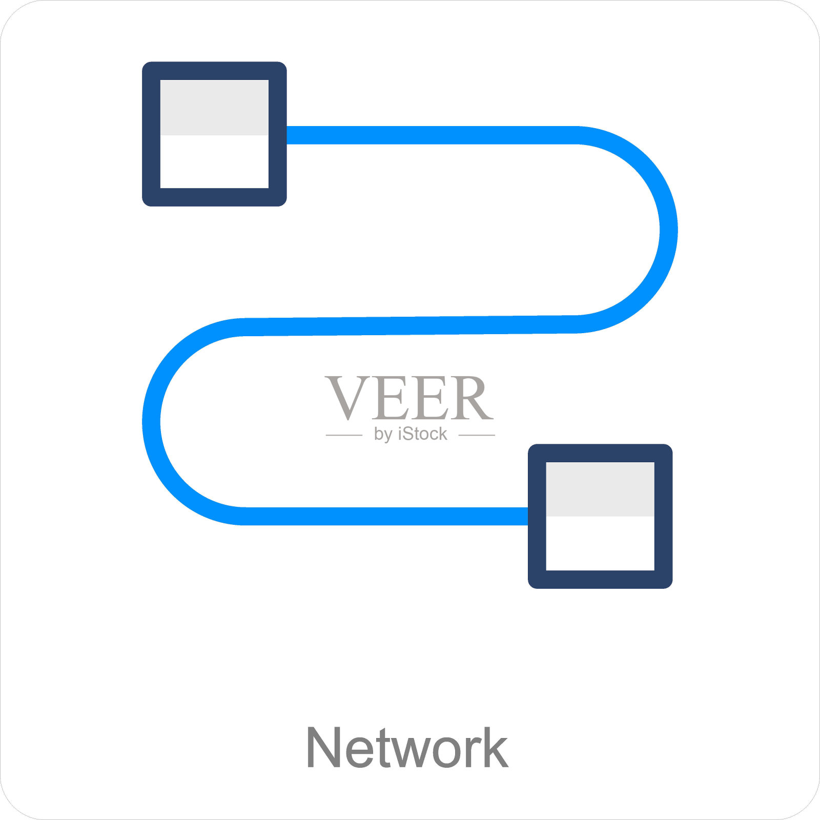 带有单个符号图标的人插画图片素材