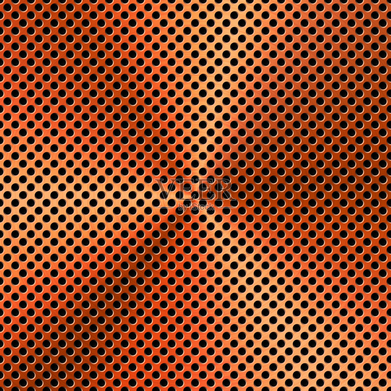 多孔铜纹理。拉丝不锈钢板。抛光金属表面。挠工业背景。矢量插图。插画图片素材