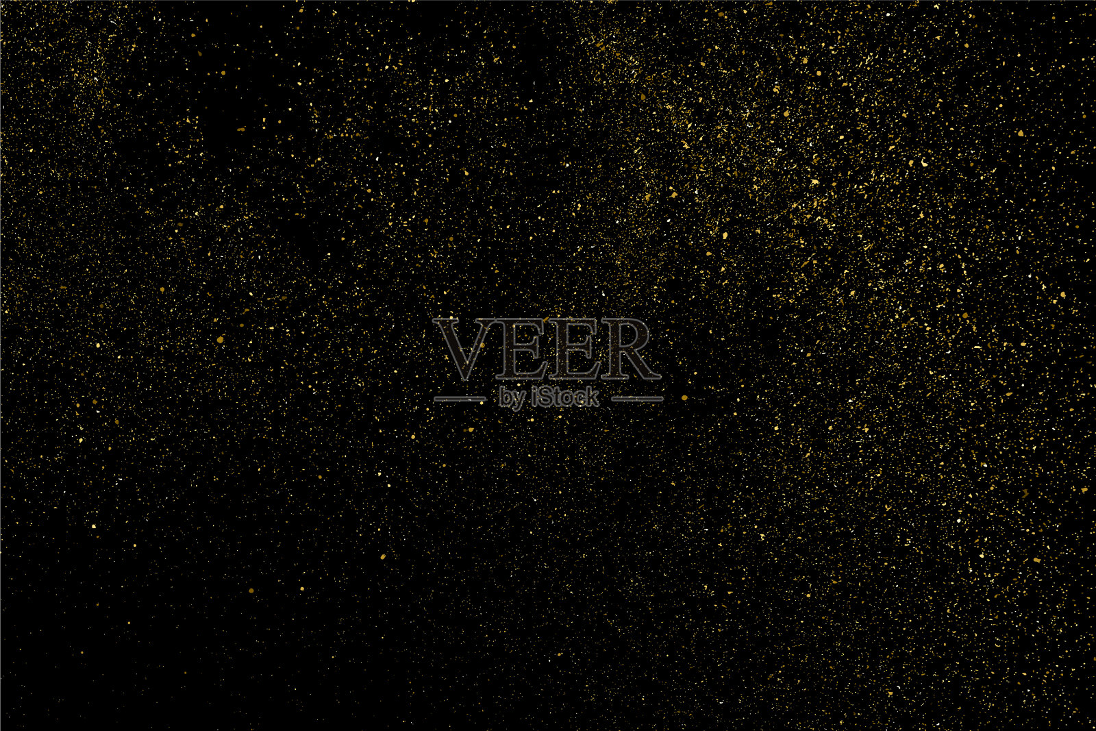 金色的星尘插画图片素材