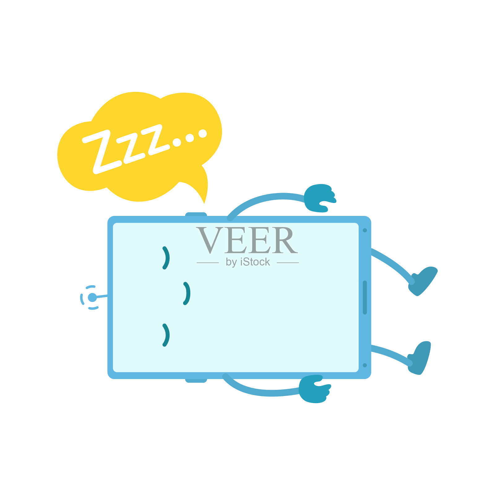 手机字符睡眠模式设计元素图片