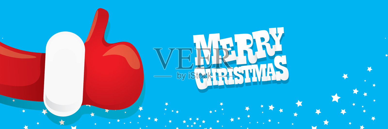 时髦的卡通圣诞老人一样的手图标插画图片素材