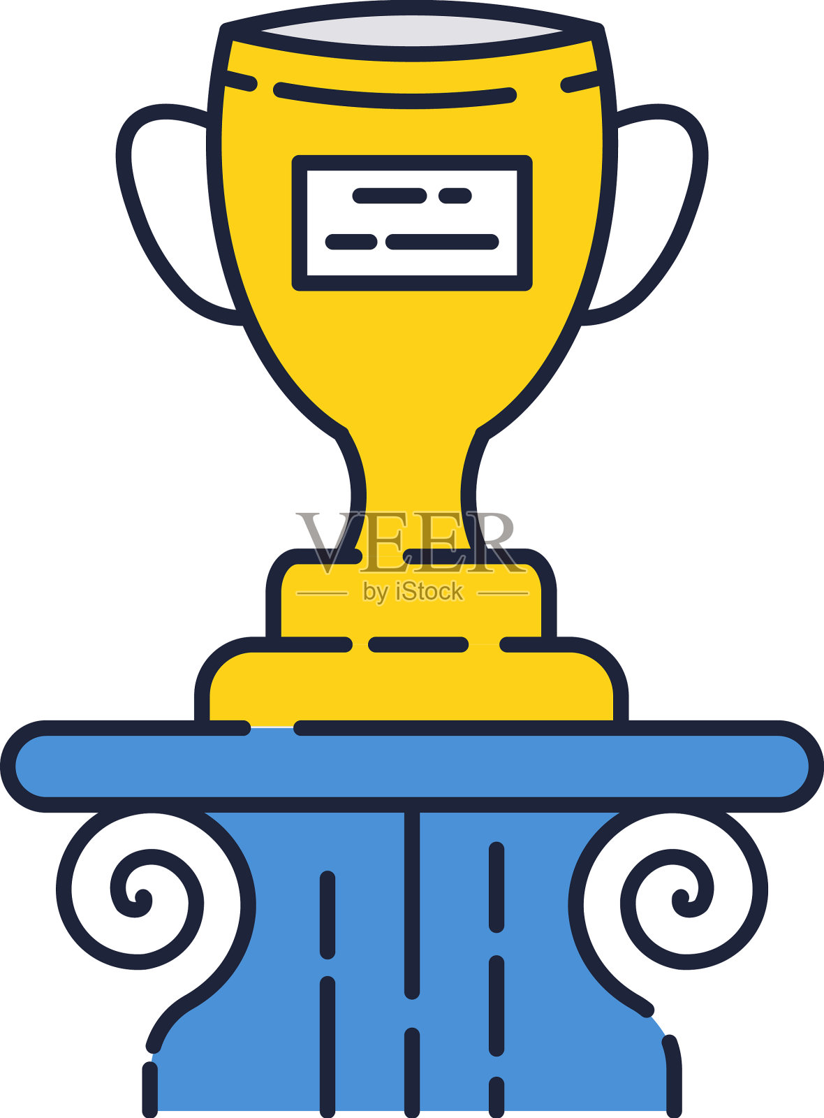 奖杯奖高脚杯图标教育学习奖插画图片素材