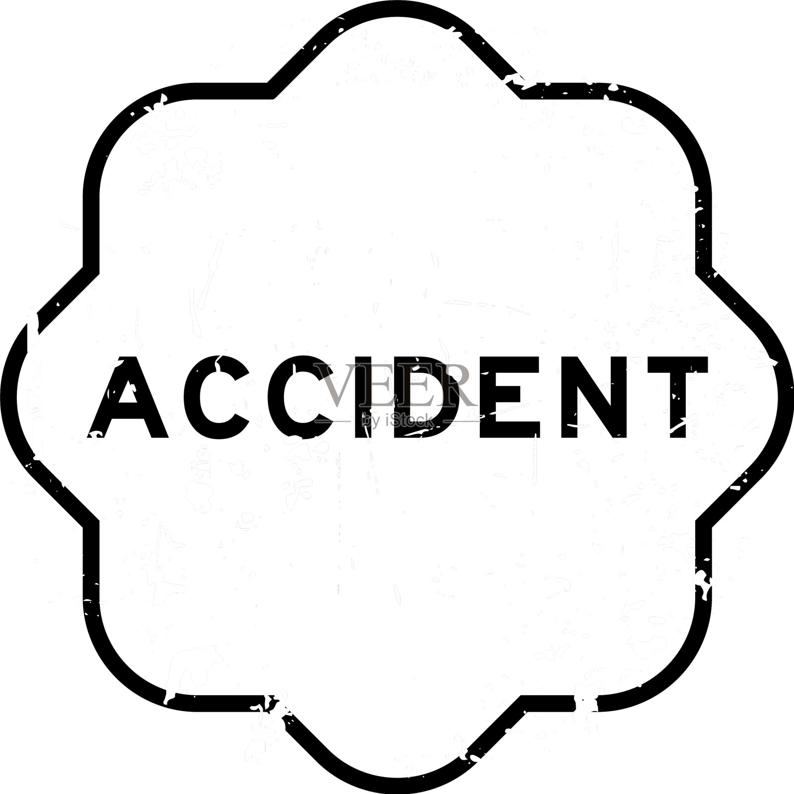 垃圾摇滚黑人意外字橡胶印章上设计元素图片