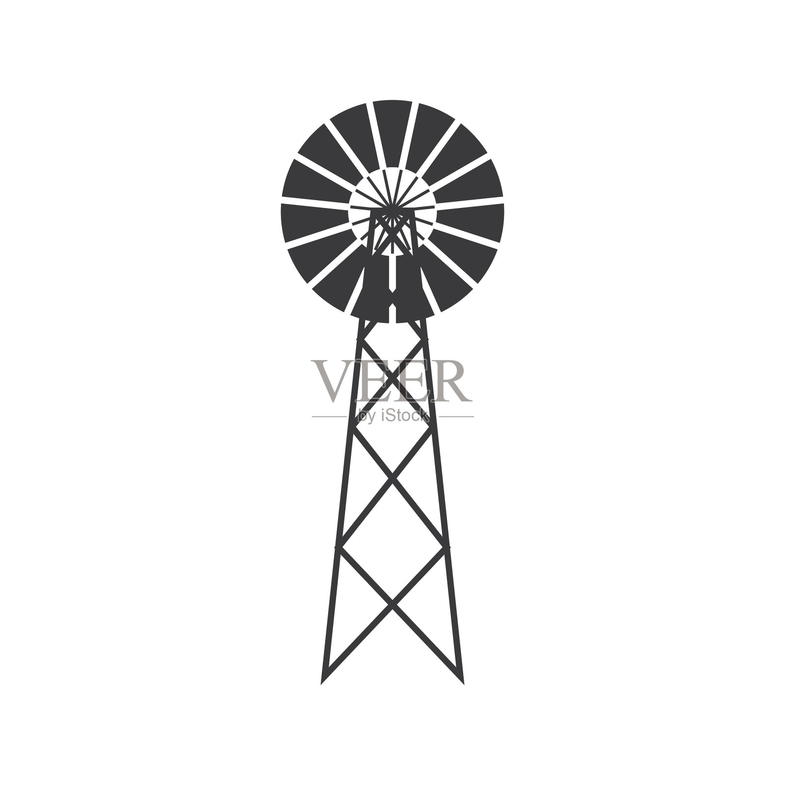 风车的标志设计元素图片