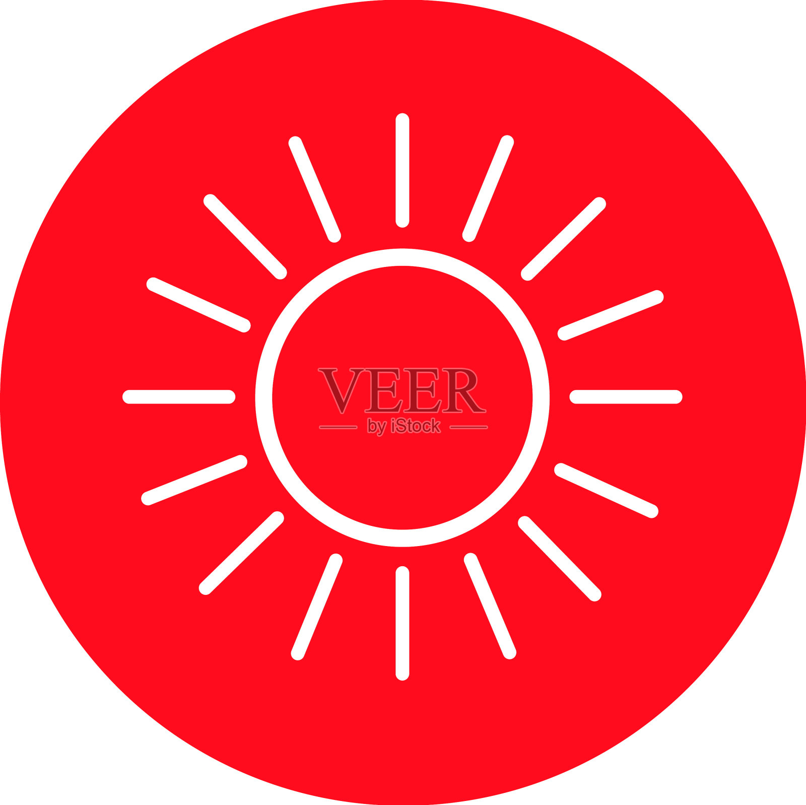 太阳图标标志设计插画图片素材