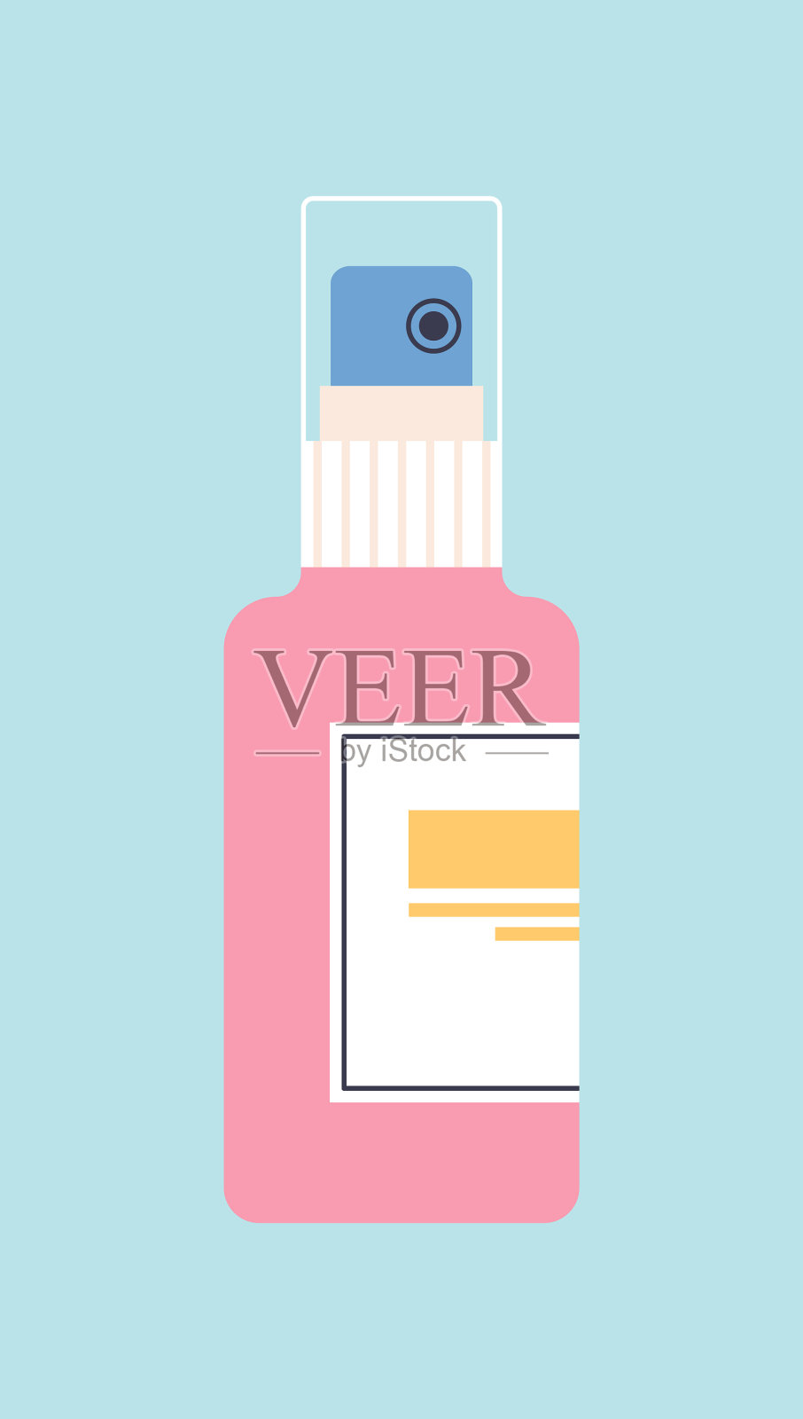 洗手液在罐子里插画图片素材