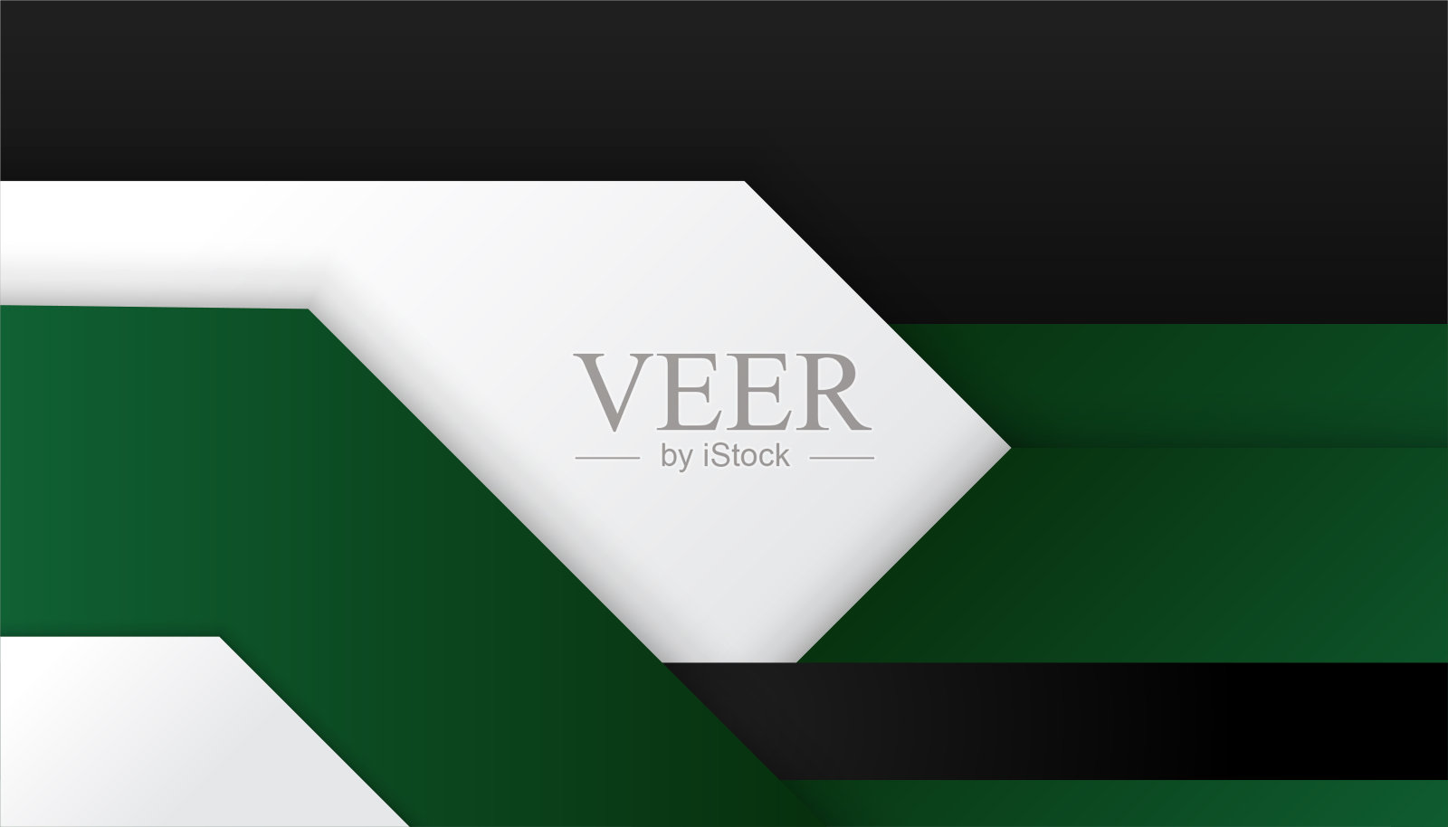 现代简单的3D深绿色黑色抽象背景。设计名片，介绍背景，小册子，小册子，证书，模板，背景，和旗帜插画图片素材