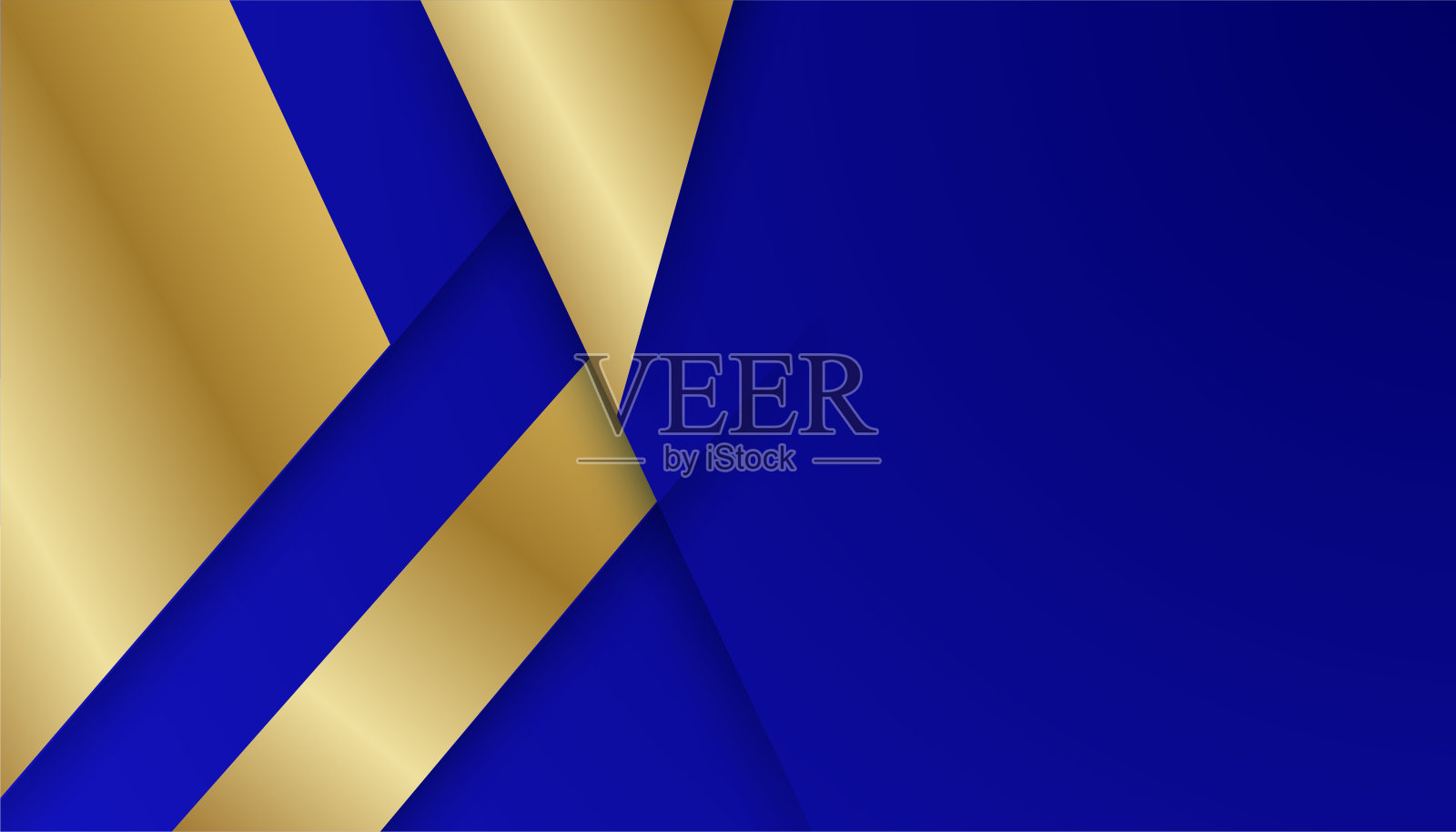 现代简单的3D蓝黑色黄金抽象背景。设计名片，介绍背景，小册子，小册子，证书，模板，背景，和旗帜插画图片素材
